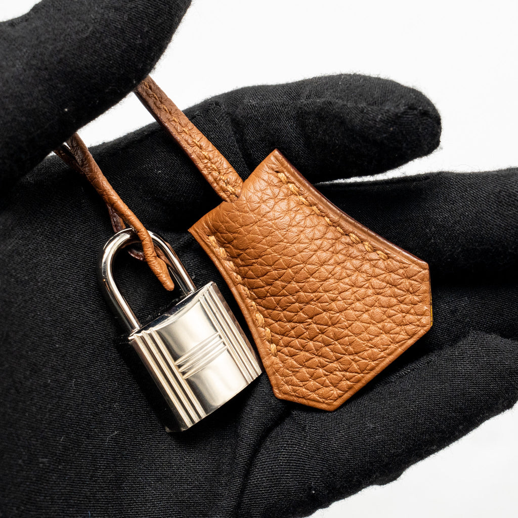 HERMES BIRKIN 25 OFFICER TOGO/SWIFT GOLD/AMBRE SHW