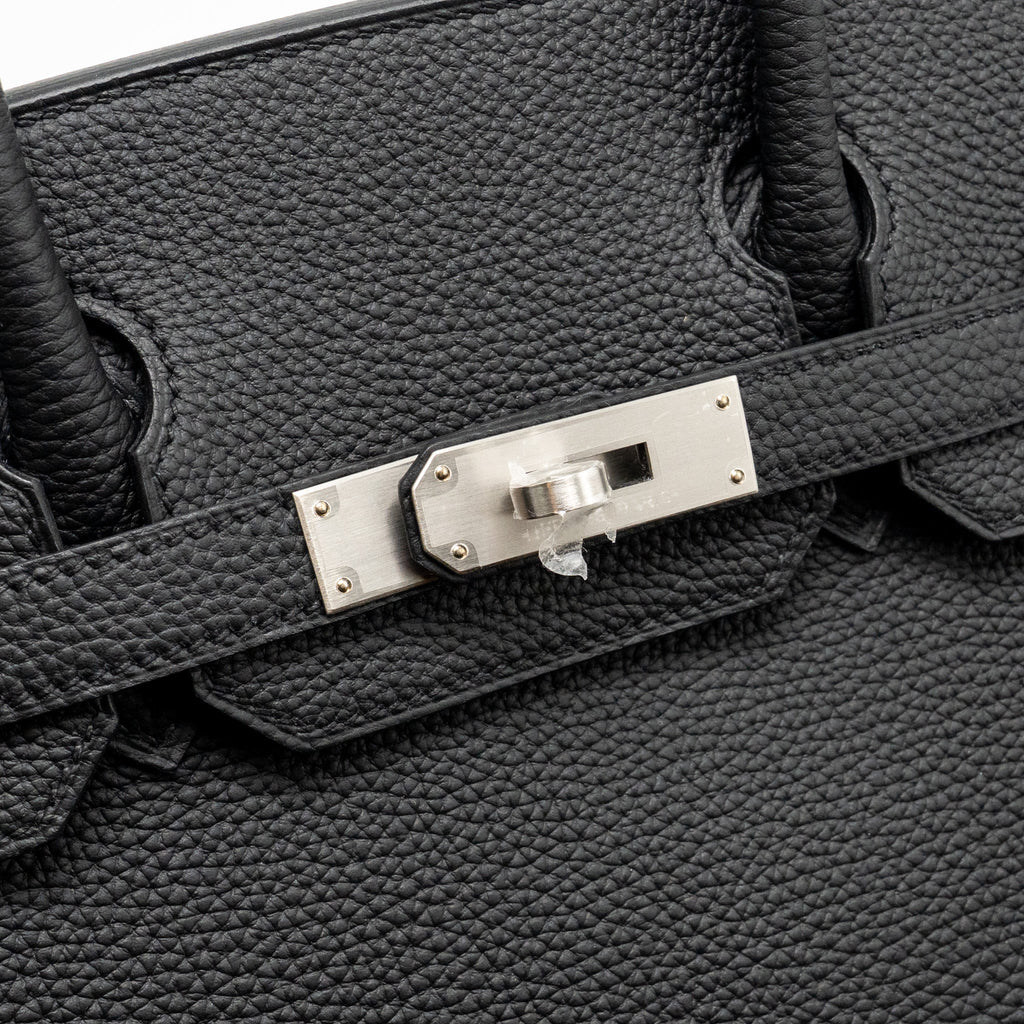 HERMES BIRKIN 30 TOGO BLACK BRUSHED SHW