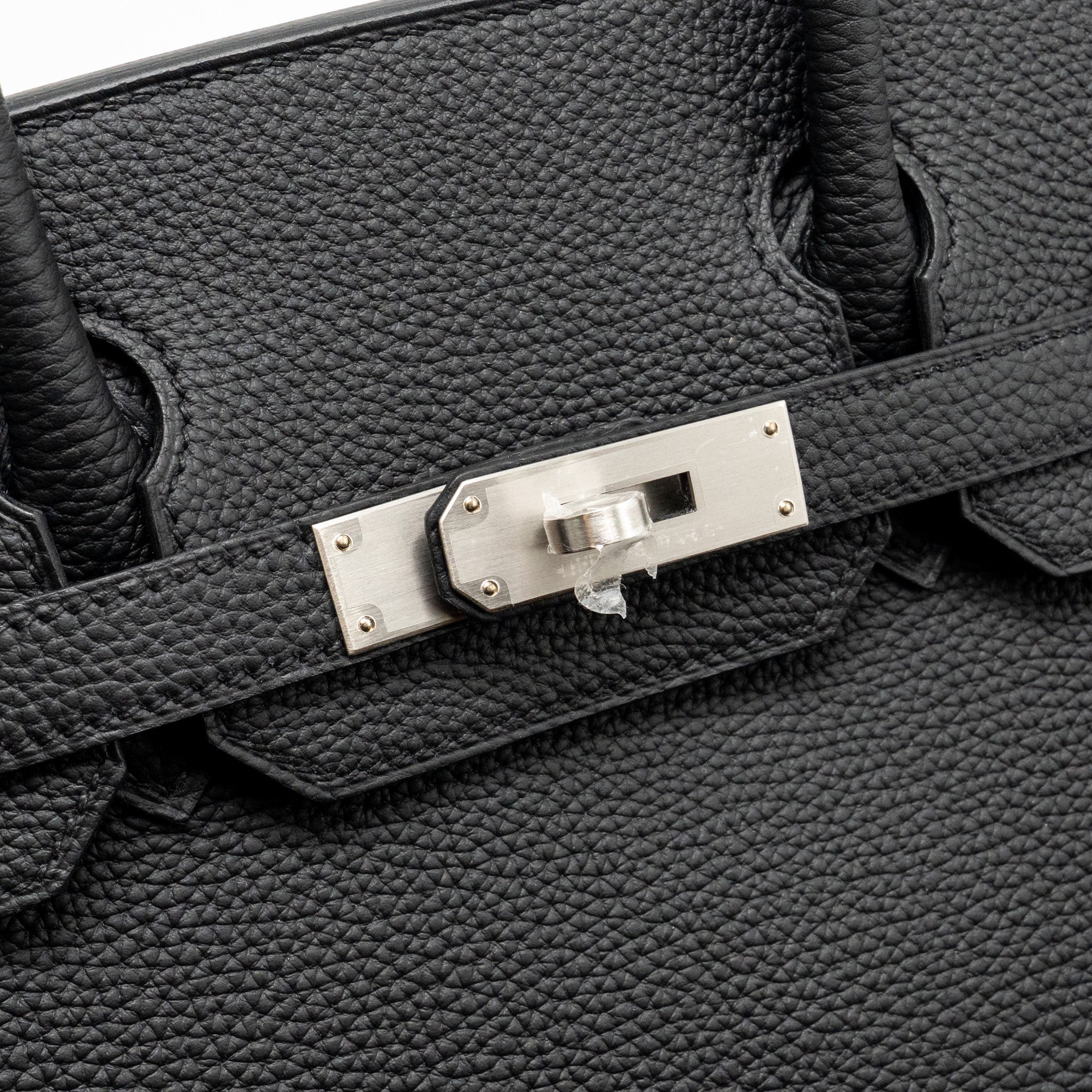 HERMES BIRKIN 30 TOGO BLACK BRUSHED SHW