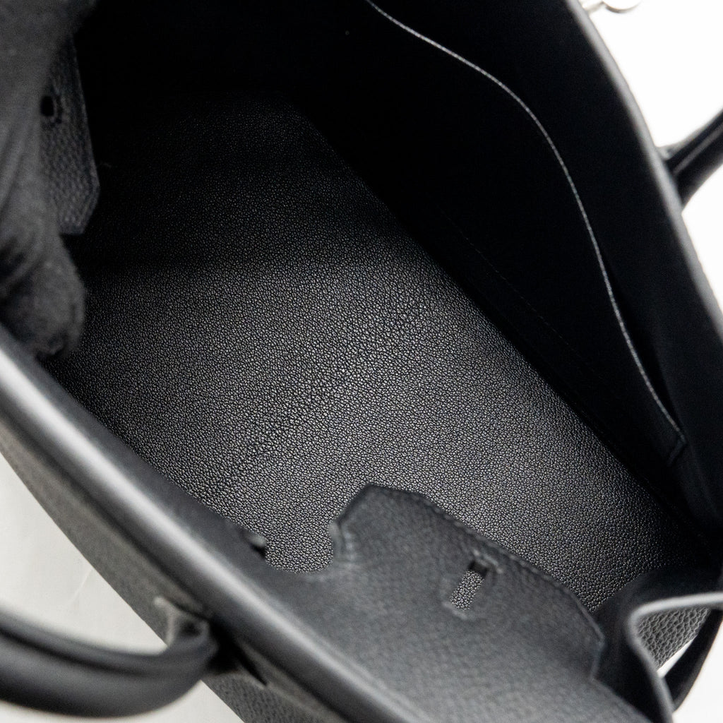 HERMES BIRKIN 30 TOGO BLACK BRUSHED SHW