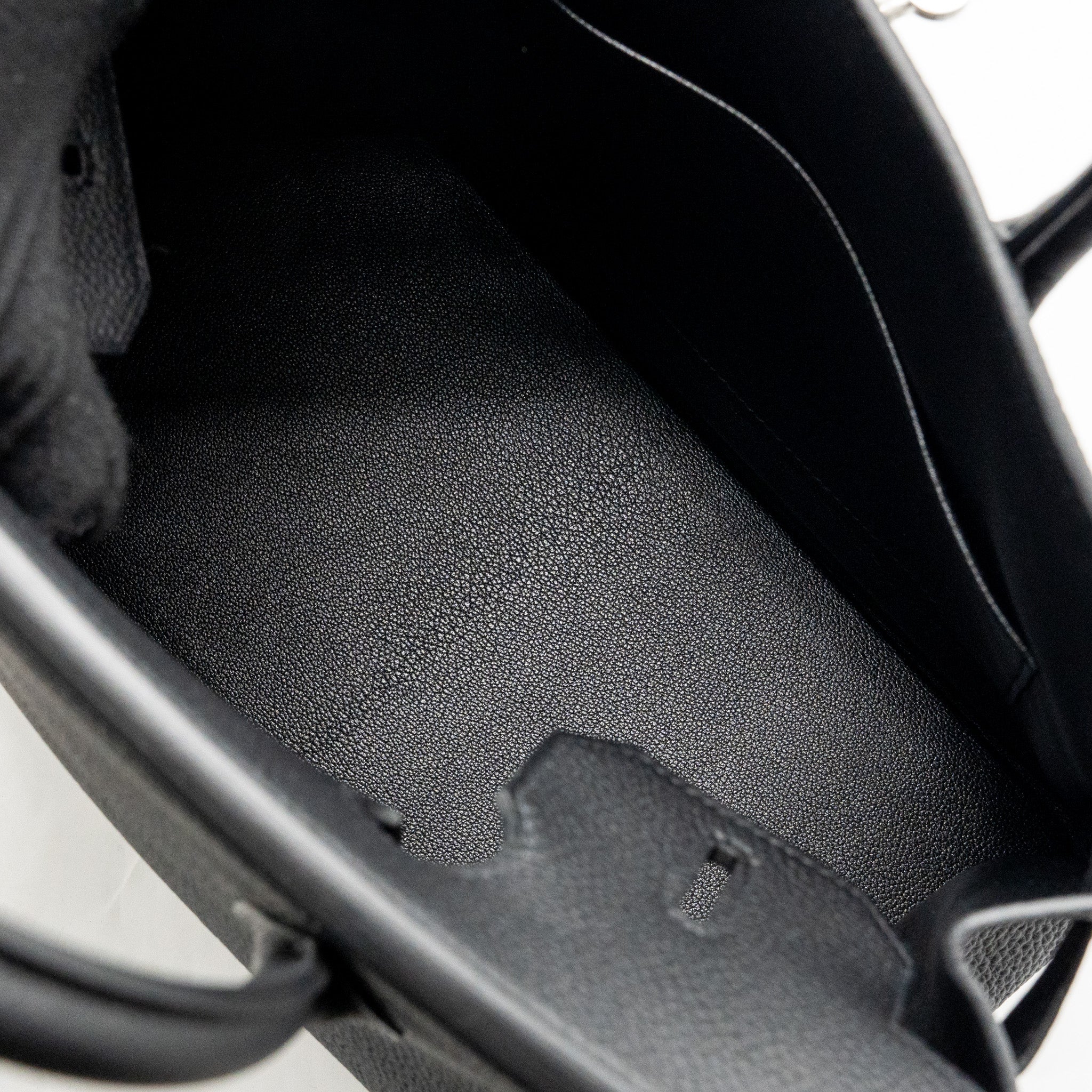 HERMES BIRKIN 30 TOGO BLACK BRUSHED SHW