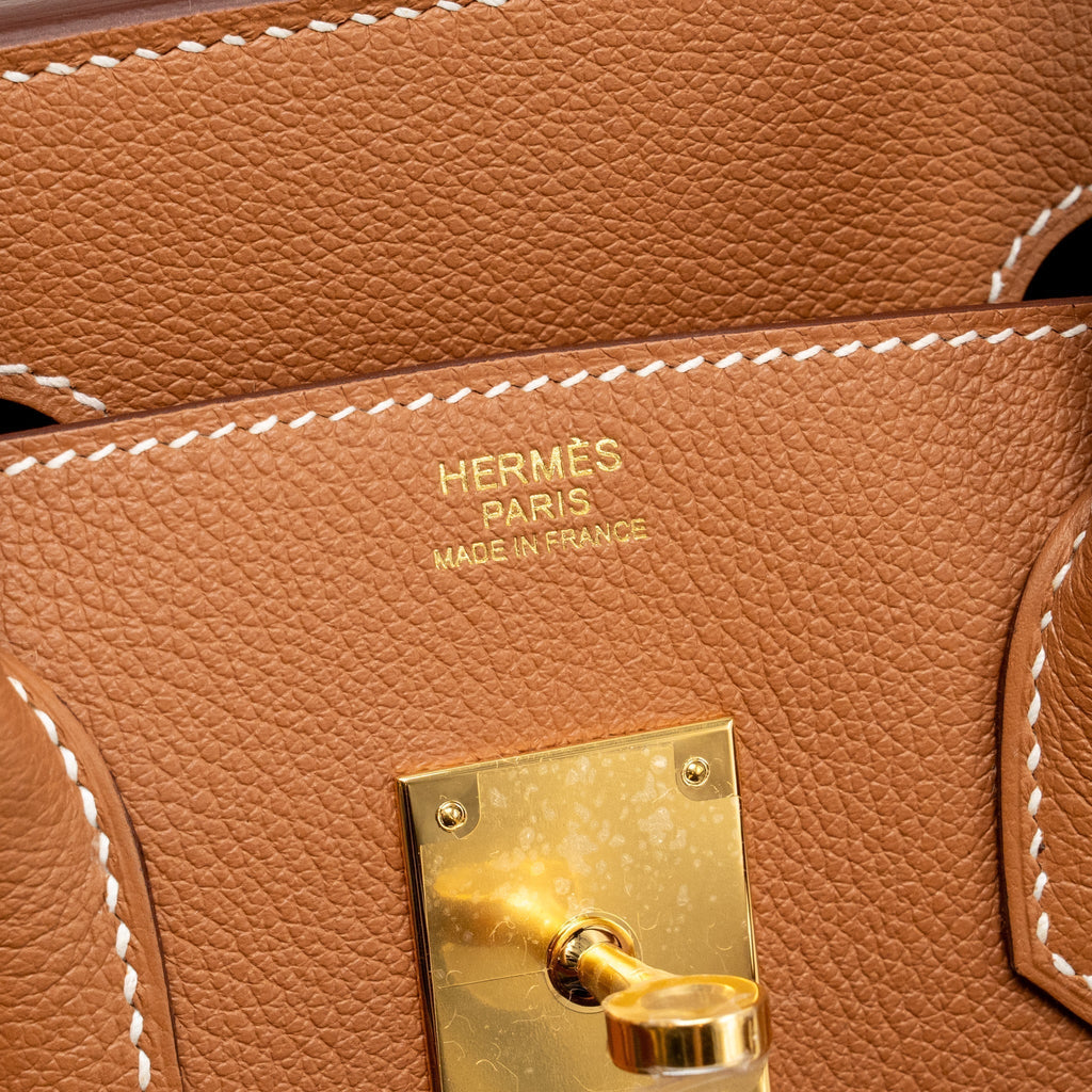 HERMES BIRKIN SHOULDER 29 EVERCOLOR GOLD GHW