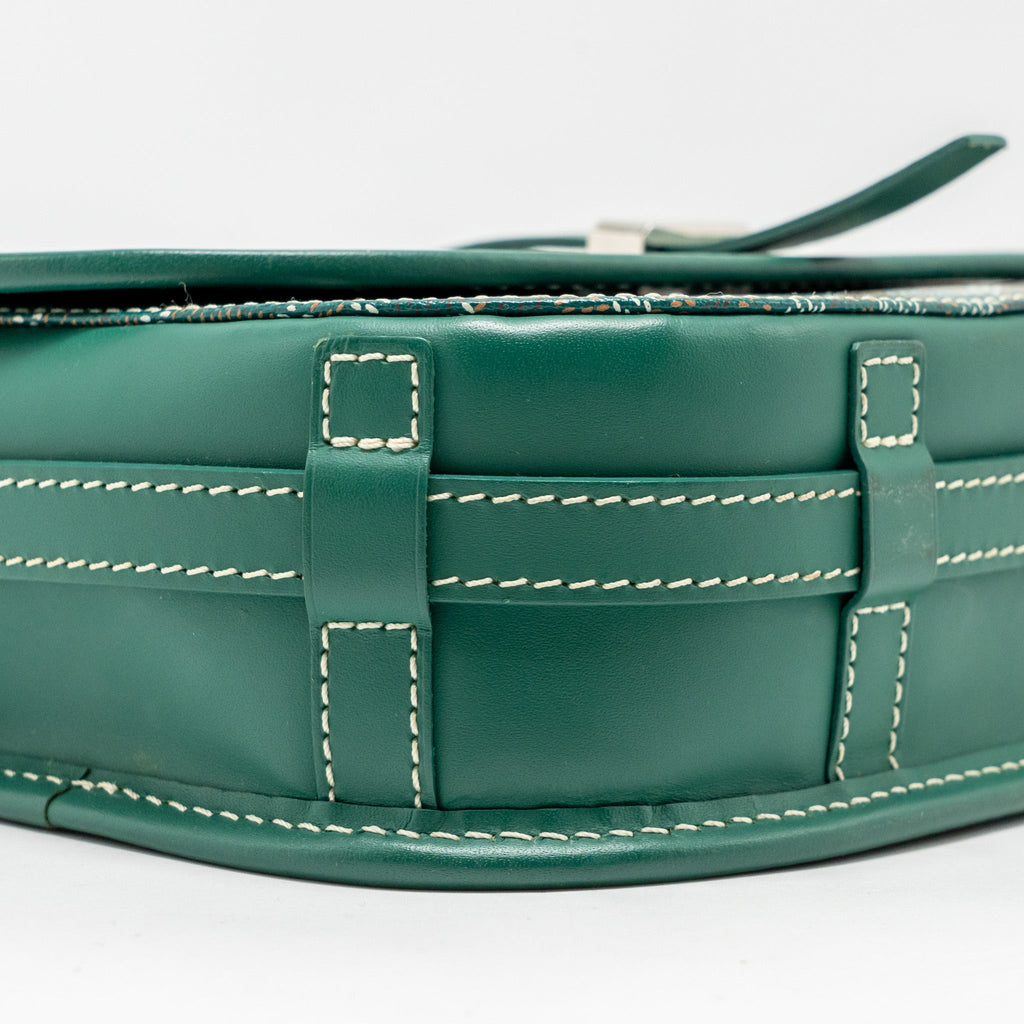 BELVEDERE PM MESSENGER BAG GOYARDLINE CANVAS GREEN SHW