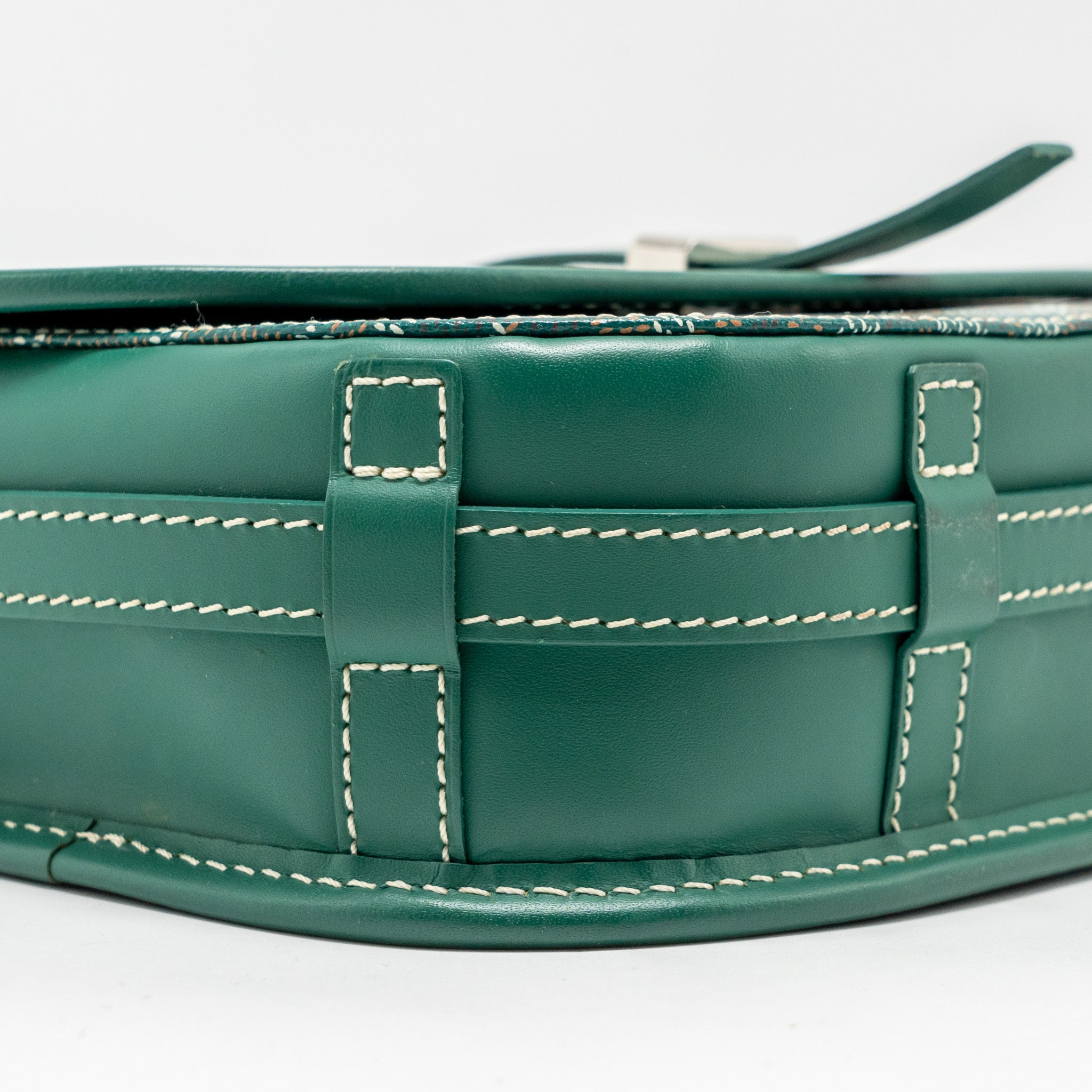 BELVEDERE PM MESSENGER BAG GOYARDLINE CANVAS GREEN SHW