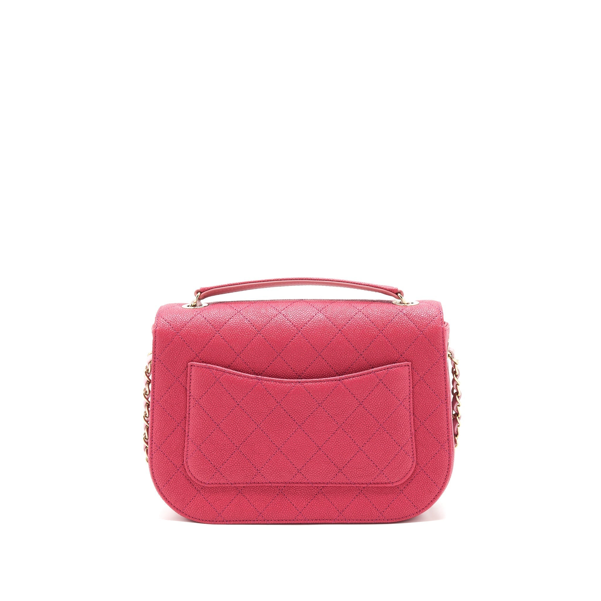 MESSENGER CROSSBODY BAG CAVIAR RED GHW