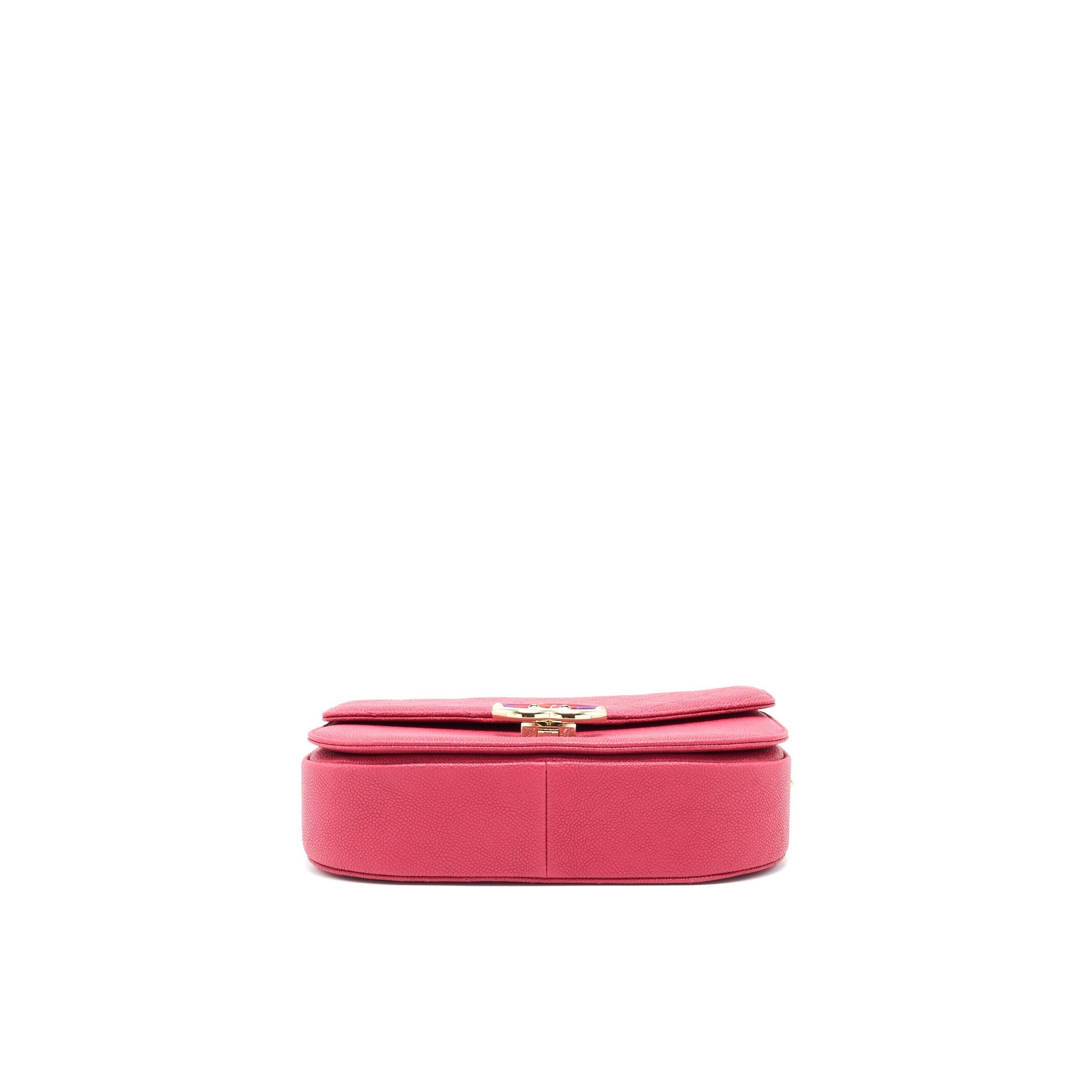 MESSENGER CROSSBODY BAG CAVIAR RED GHW