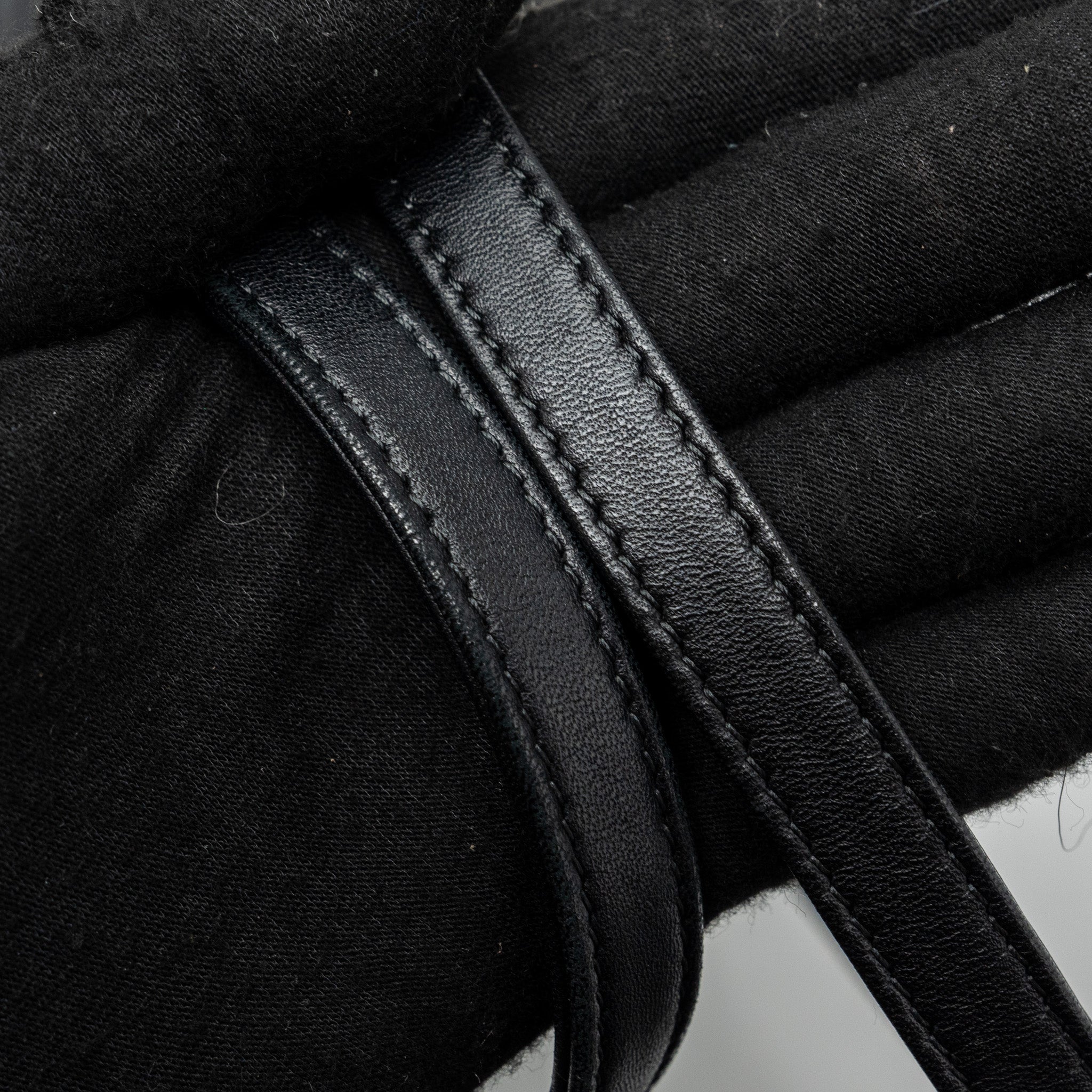 QUILTED FLAP BACKPACK LAMBSKIN BLACK GHW