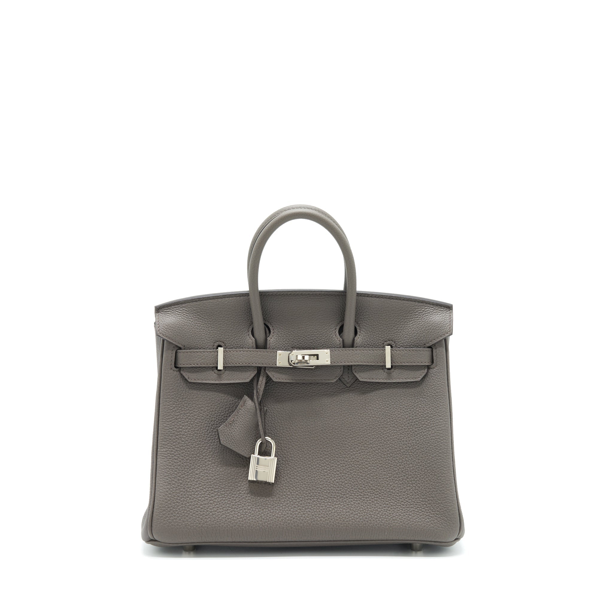 HERMES BIRKIN 25 TOGO 8F GRIS ETAIN SHW