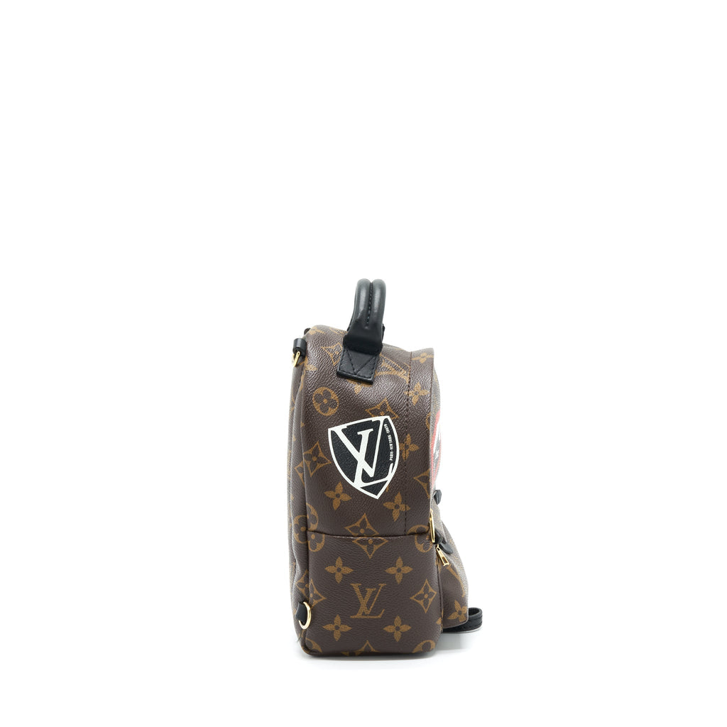 MINI PALM BACKPACK SPRING LIMITED EDITION MONOGRAM CANVAS GHW