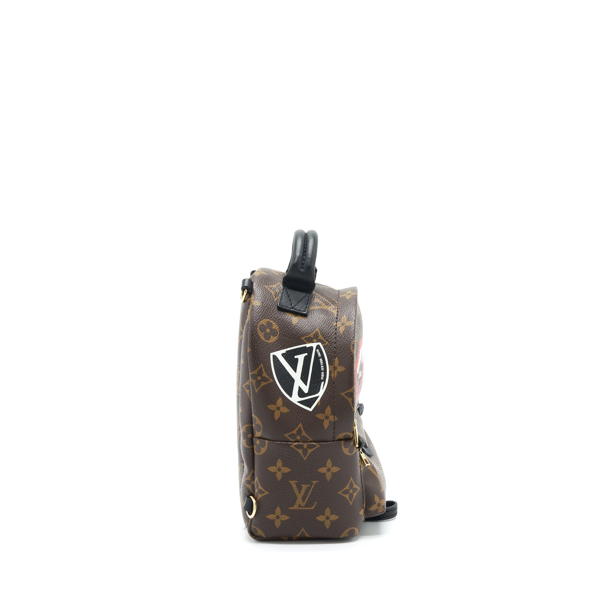 MINI PALM BACKPACK SPRING LIMITED EDITION MONOGRAM CANVAS GHW