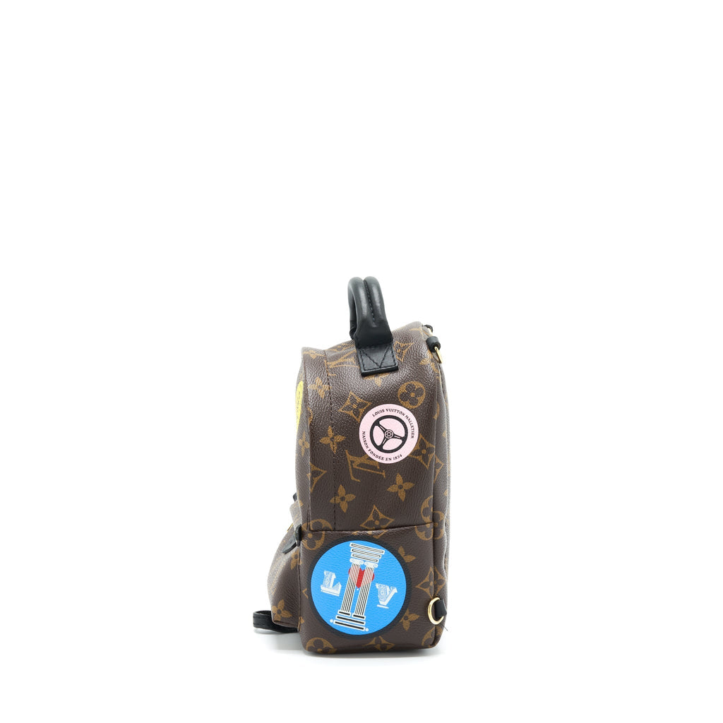 MINI PALM BACKPACK SPRING LIMITED EDITION MONOGRAM CANVAS GHW