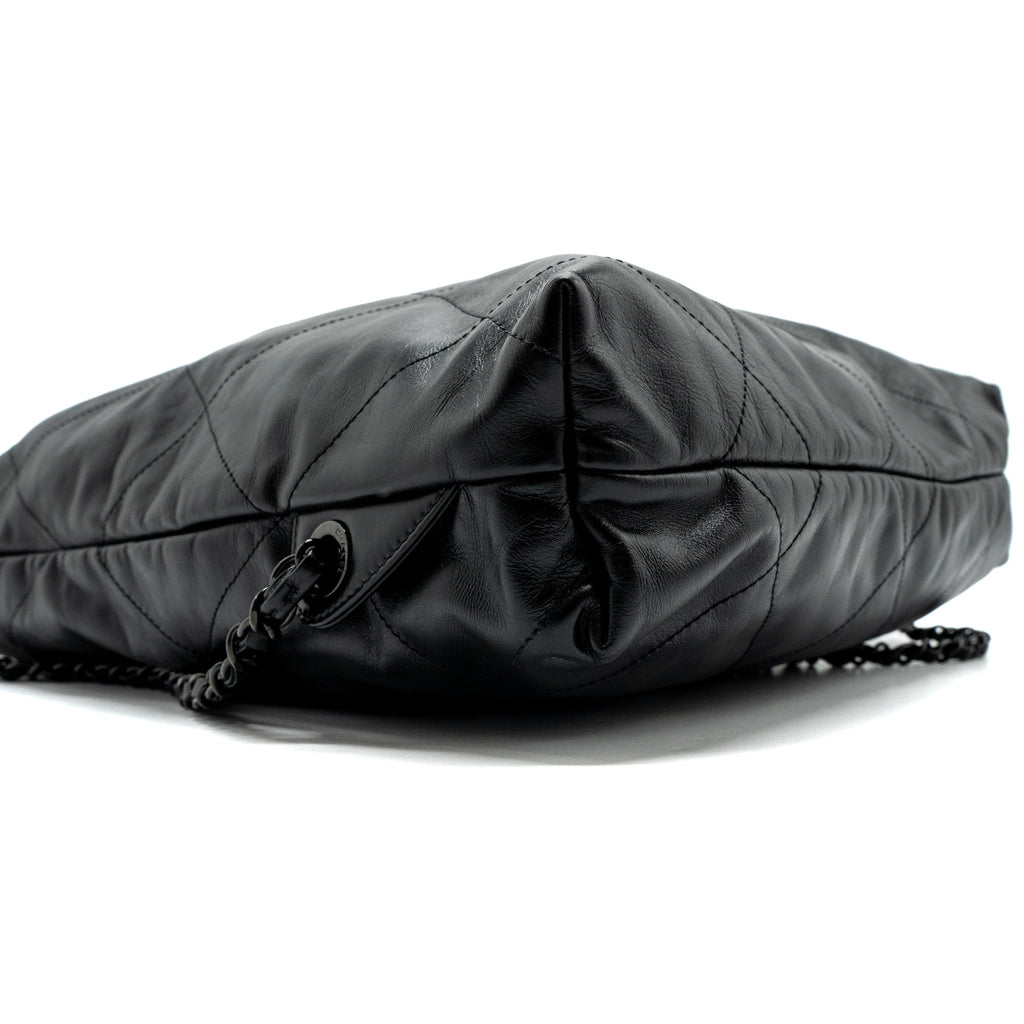 22 BACKPACK CALFSKIN SO BLACK / BLACK HARDWARE (MICROCHIP)