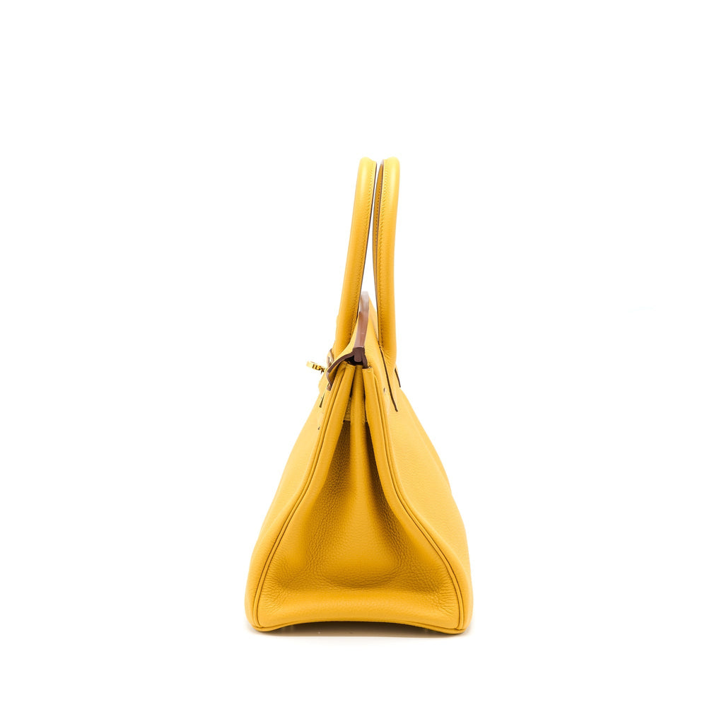 HERMES BIRKIN 30 TOGO 9D JAUNE AMBER GHW