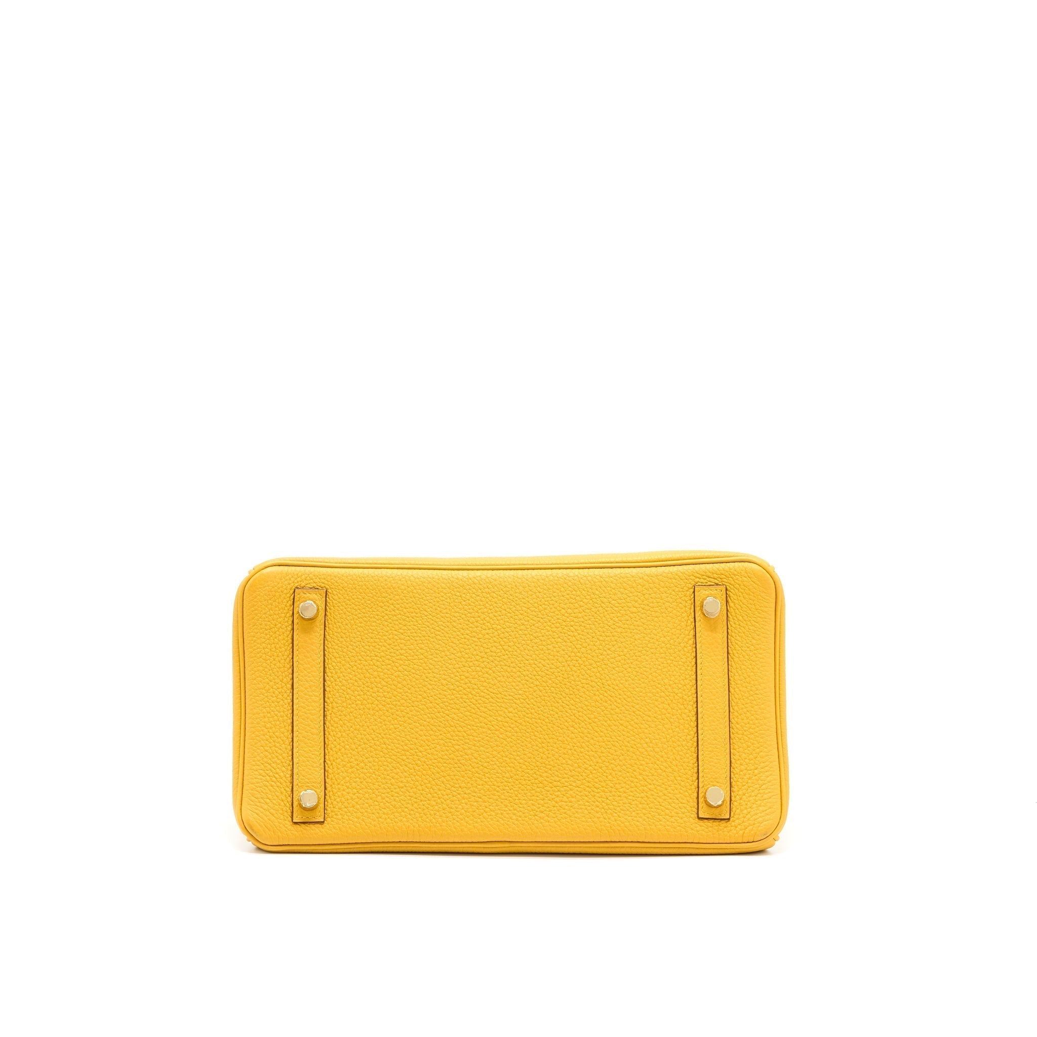 HERMES BIRKIN 30 TOGO 9D JAUNE AMBER GHW