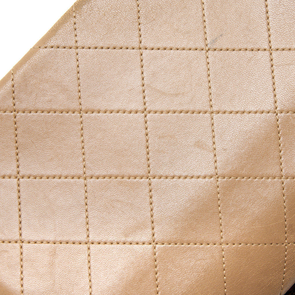 MESSENGER FLAP BAG LAMBSKIN BEIGE GHW