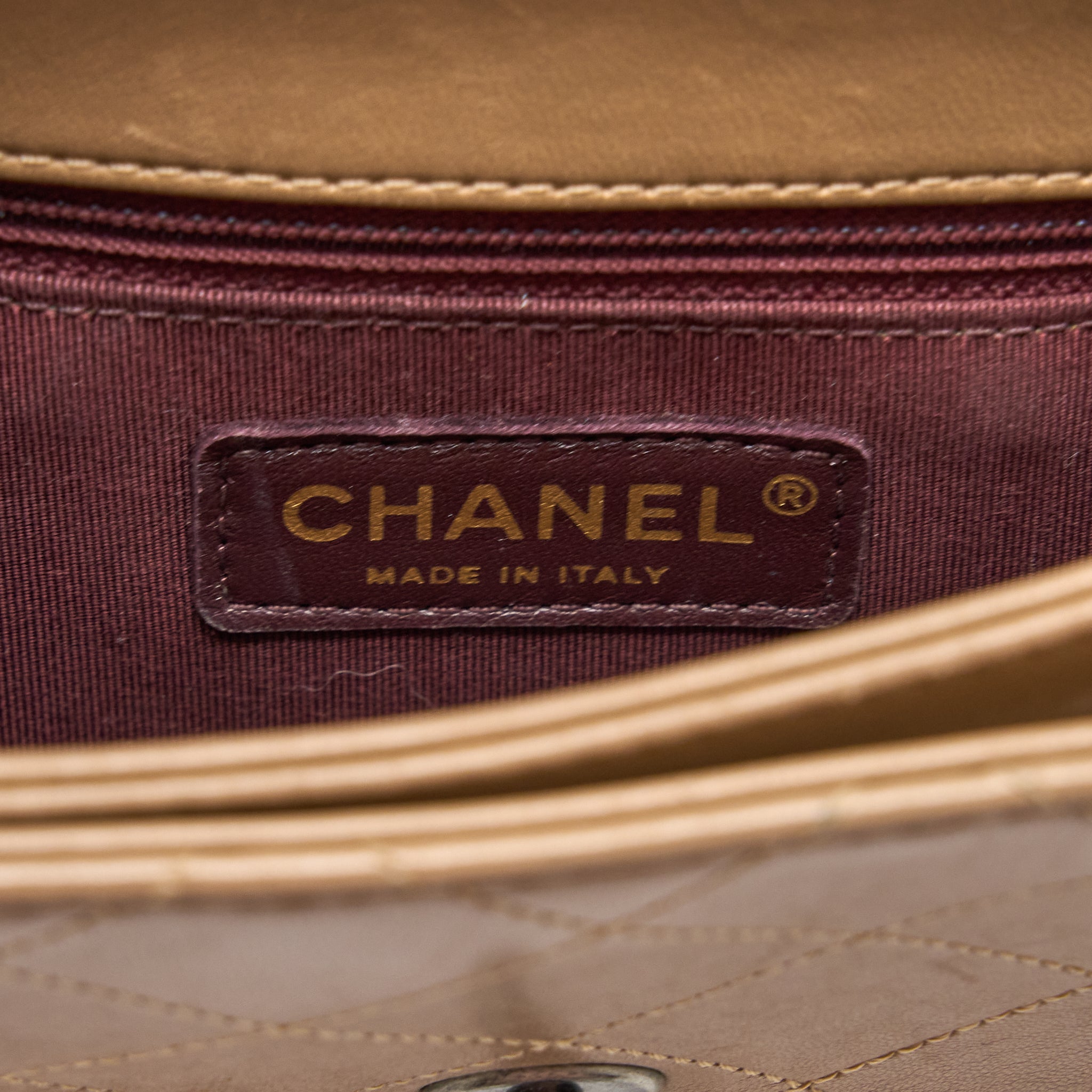 MESSENGER FLAP BAG LAMBSKIN BEIGE GHW