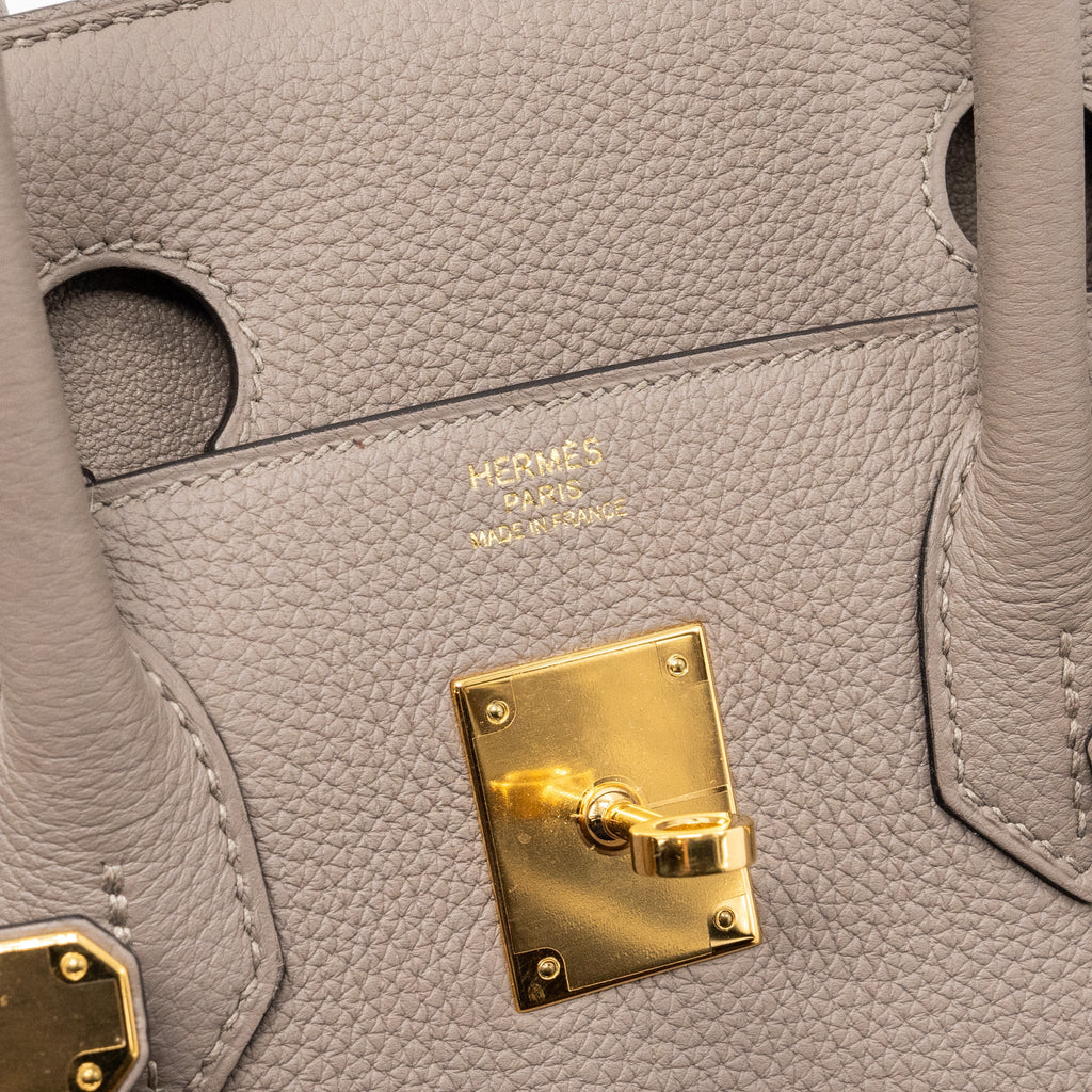 HERMES BIRKIN 30 TOGO GRIS ASPHALT GHW