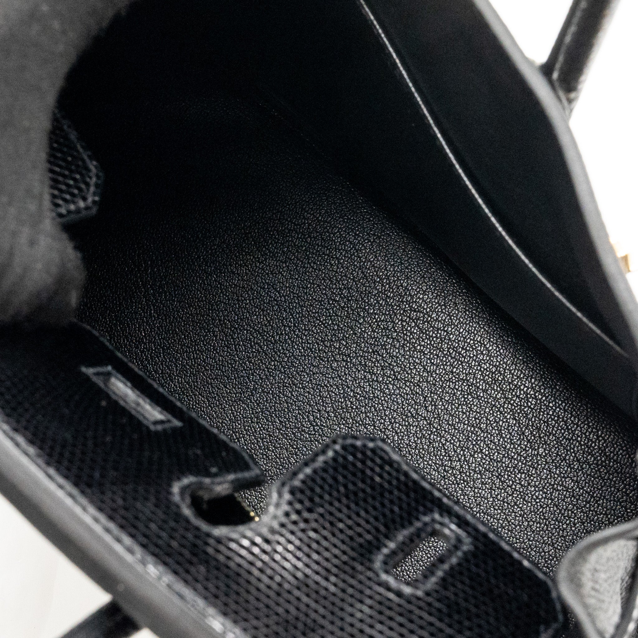 HERMES BIRKIN 25 TOUCH TOGO/LIZARD BLACK GHW
