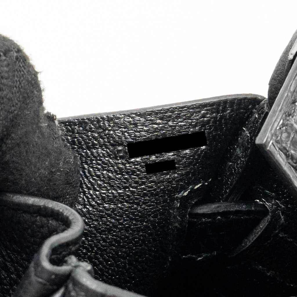 HERMES BIRKIN 25 TOUCH TOGO/LIZARD BLACK GHW
