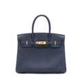 HERMES BIRKIN 30 TOGO 2Z BLUE NUIT RGHW