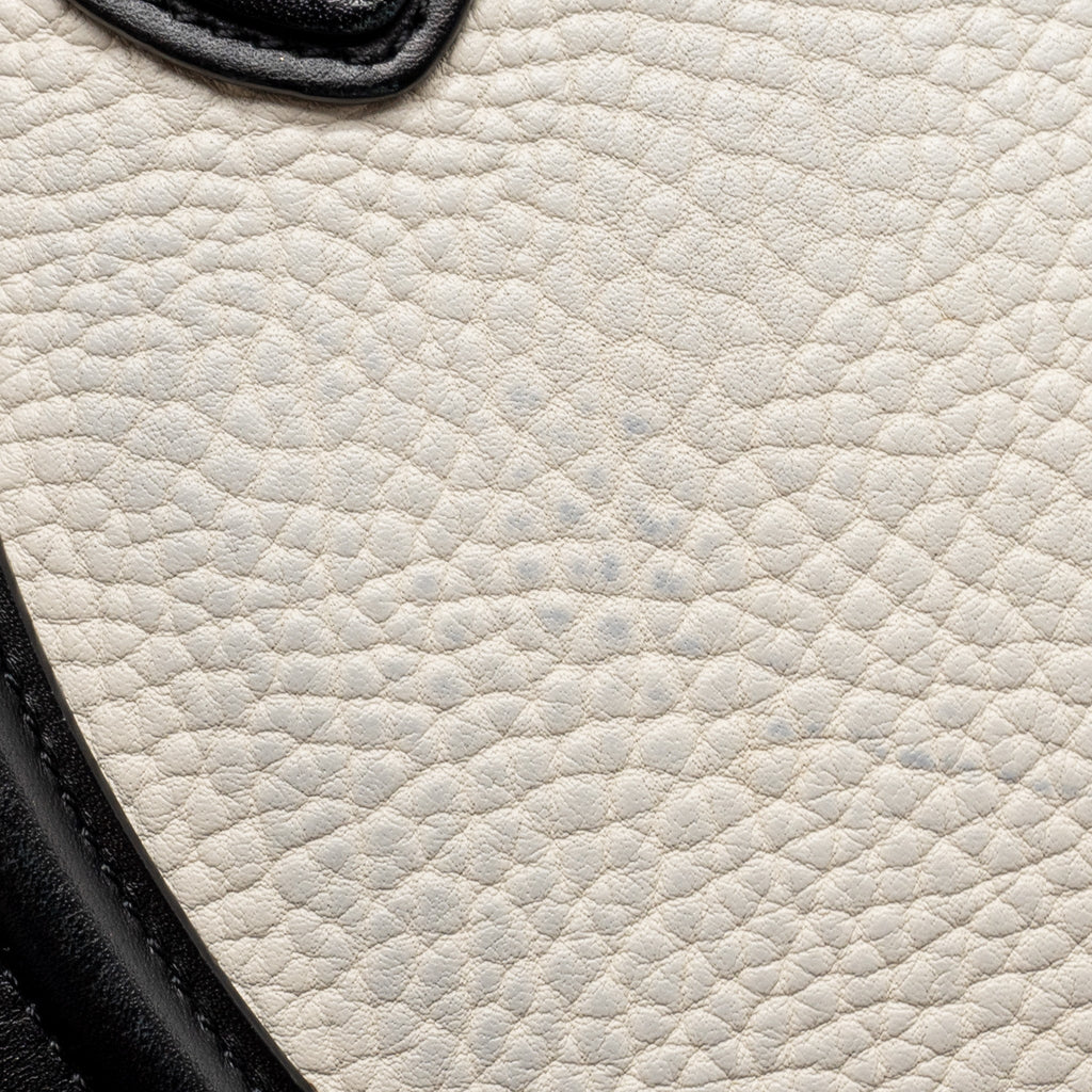 NANO LUGGAGE BAG CALFSKIN BLACK / WHITE GHW