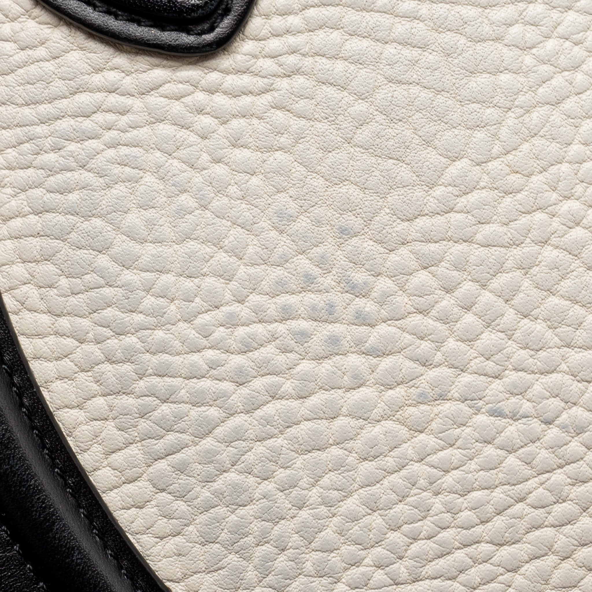 NANO LUGGAGE BAG CALFSKIN BLACK / WHITE GHW
