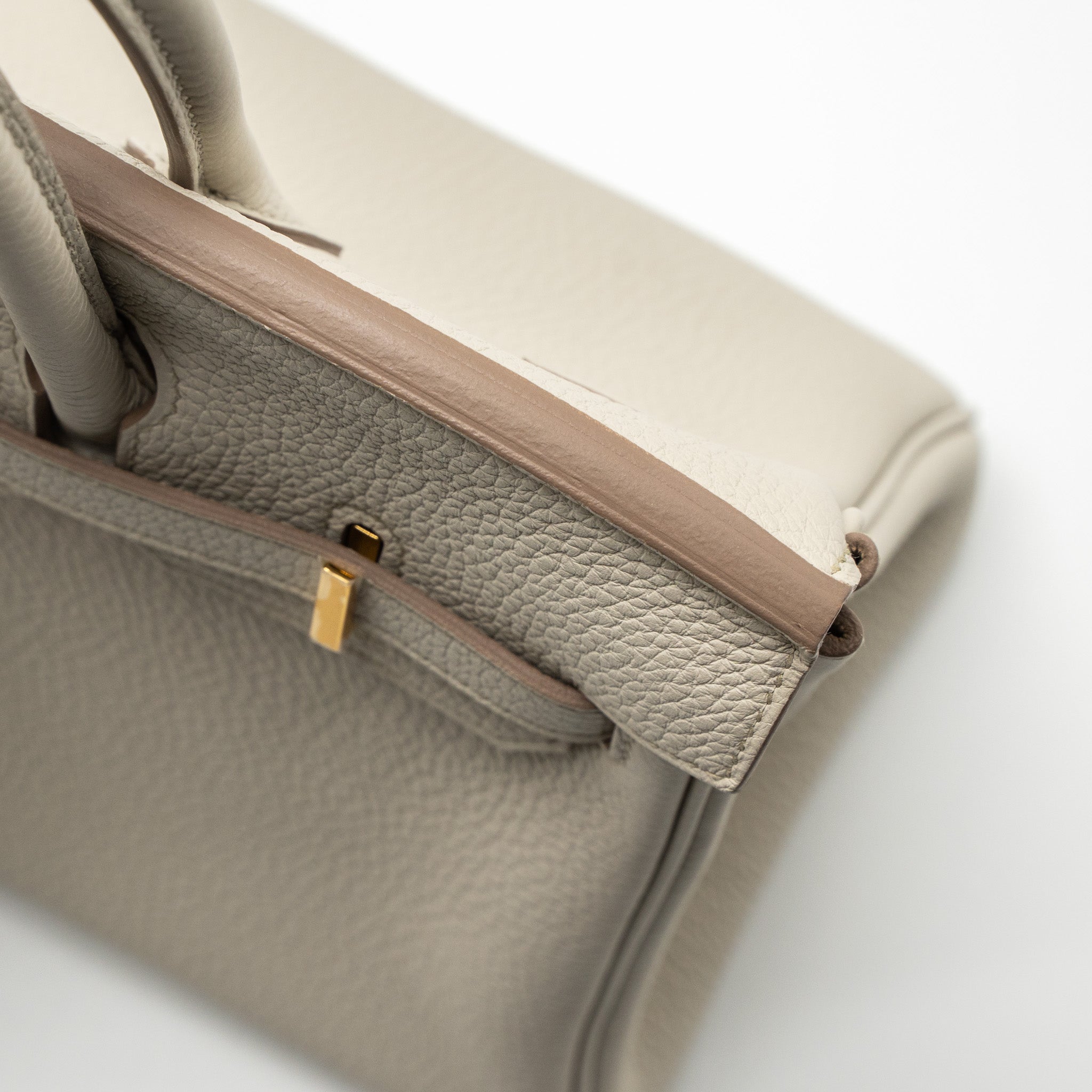 HERMES BIRKIN 25 TOGO BETON GHW
