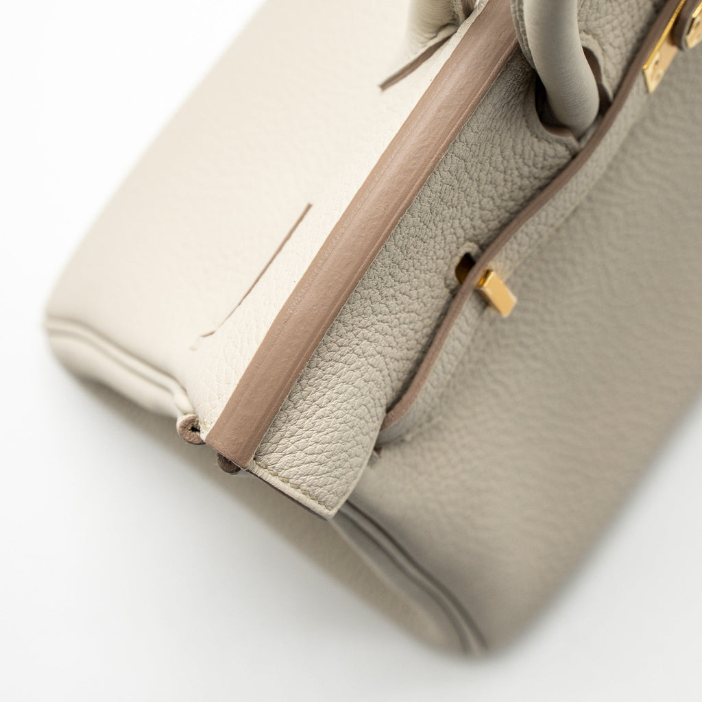 HERMES BIRKIN 25 TOGO BETON GHW