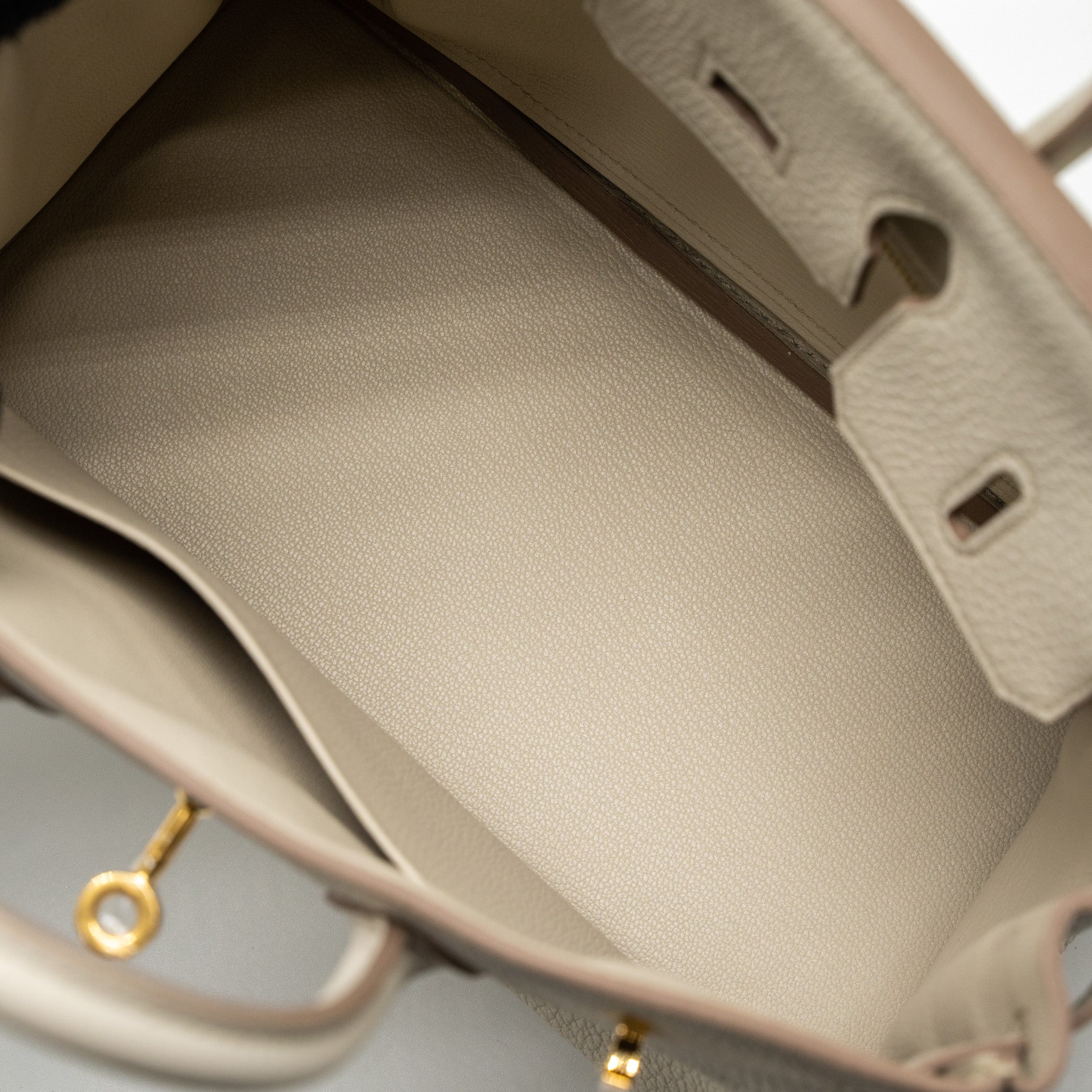 HERMES BIRKIN 25 TOGO BETON GHW