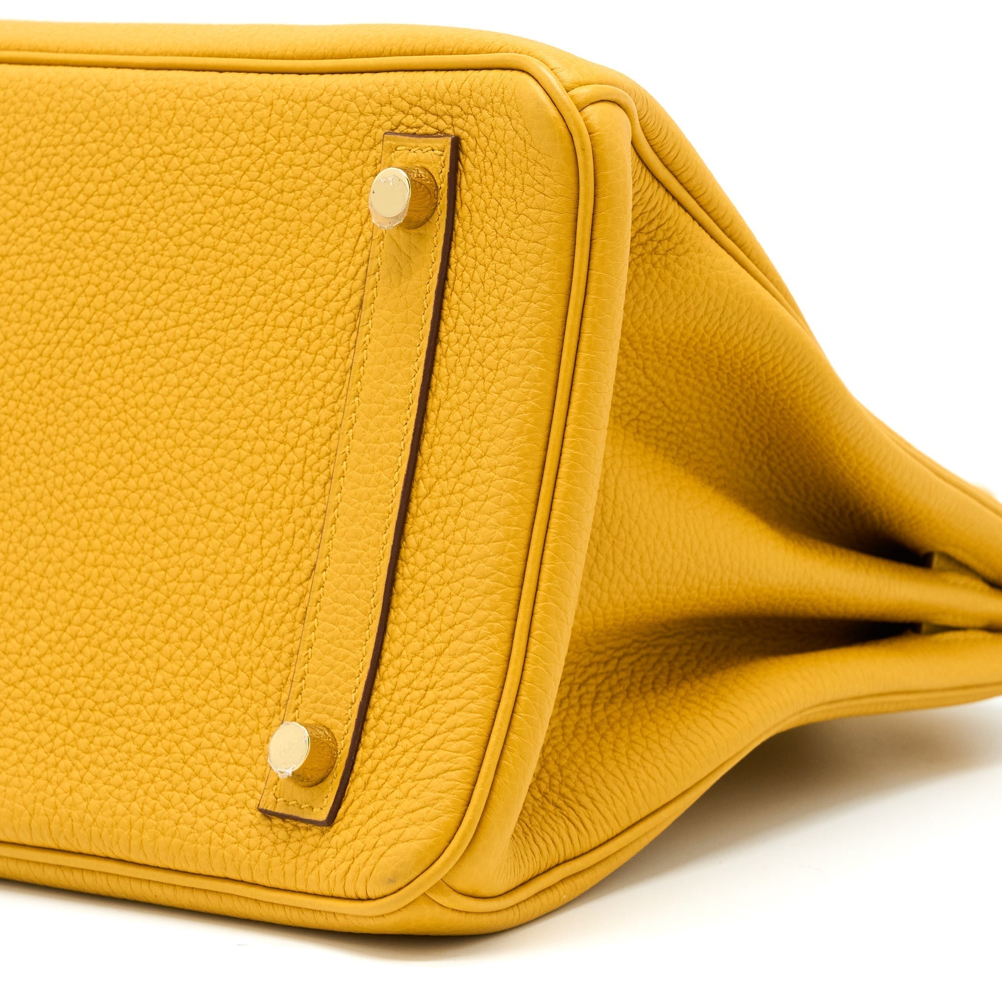 HERMES BIRKIN 30 TOGO 9D JAUNE AMBER GHW