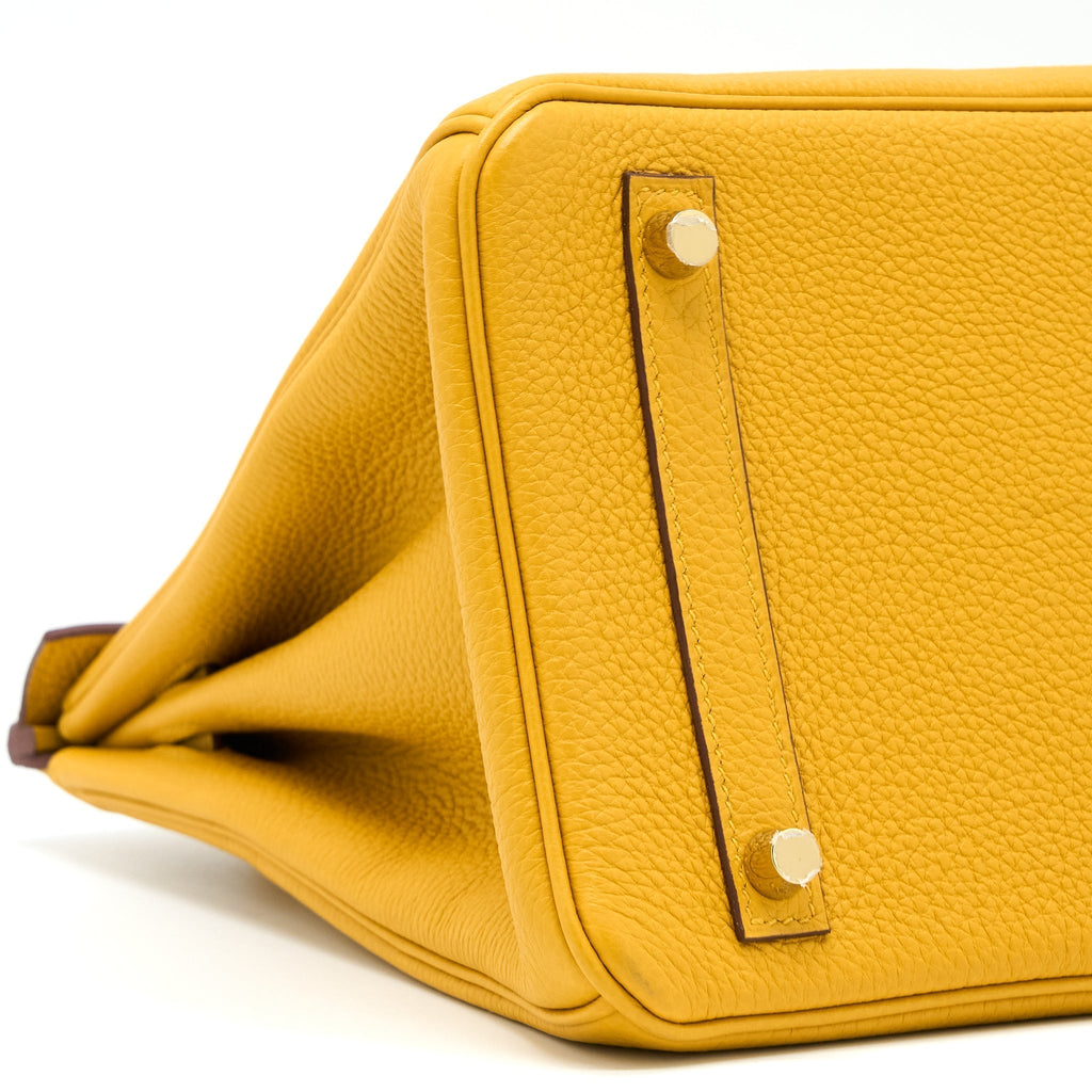 HERMES BIRKIN 30 TOGO 9D JAUNE AMBER GHW