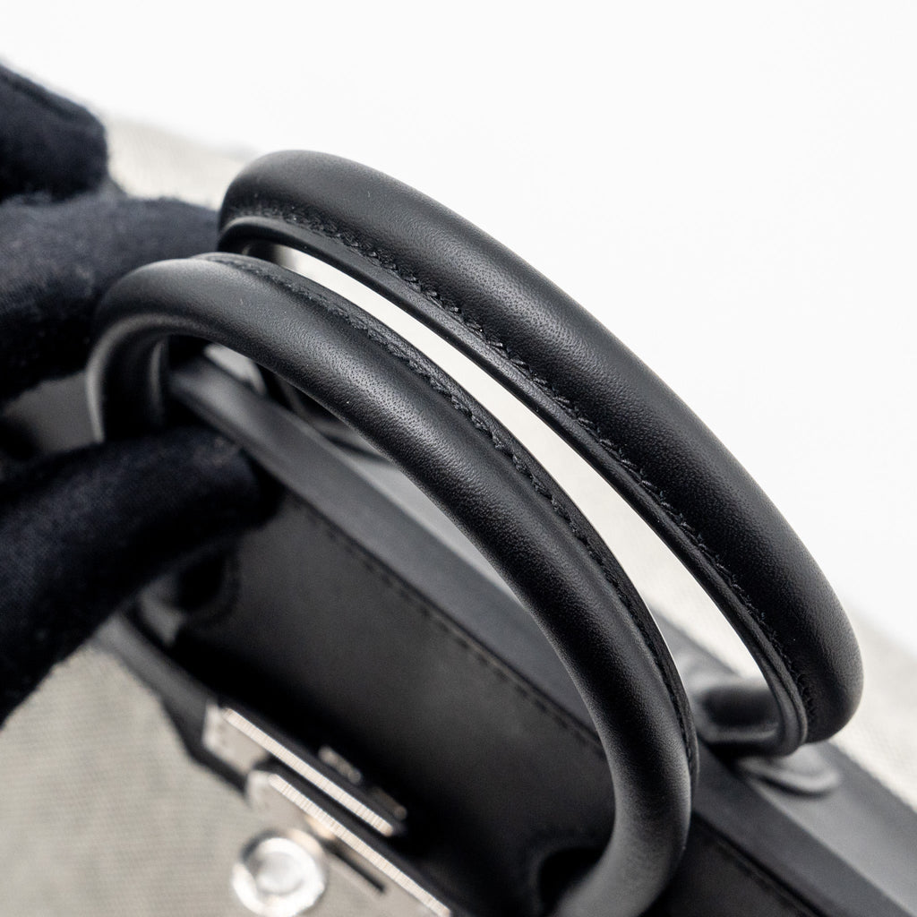 HERMES BIRKIN 25 TOILE SWIFT/CANVAS BLACK SHW