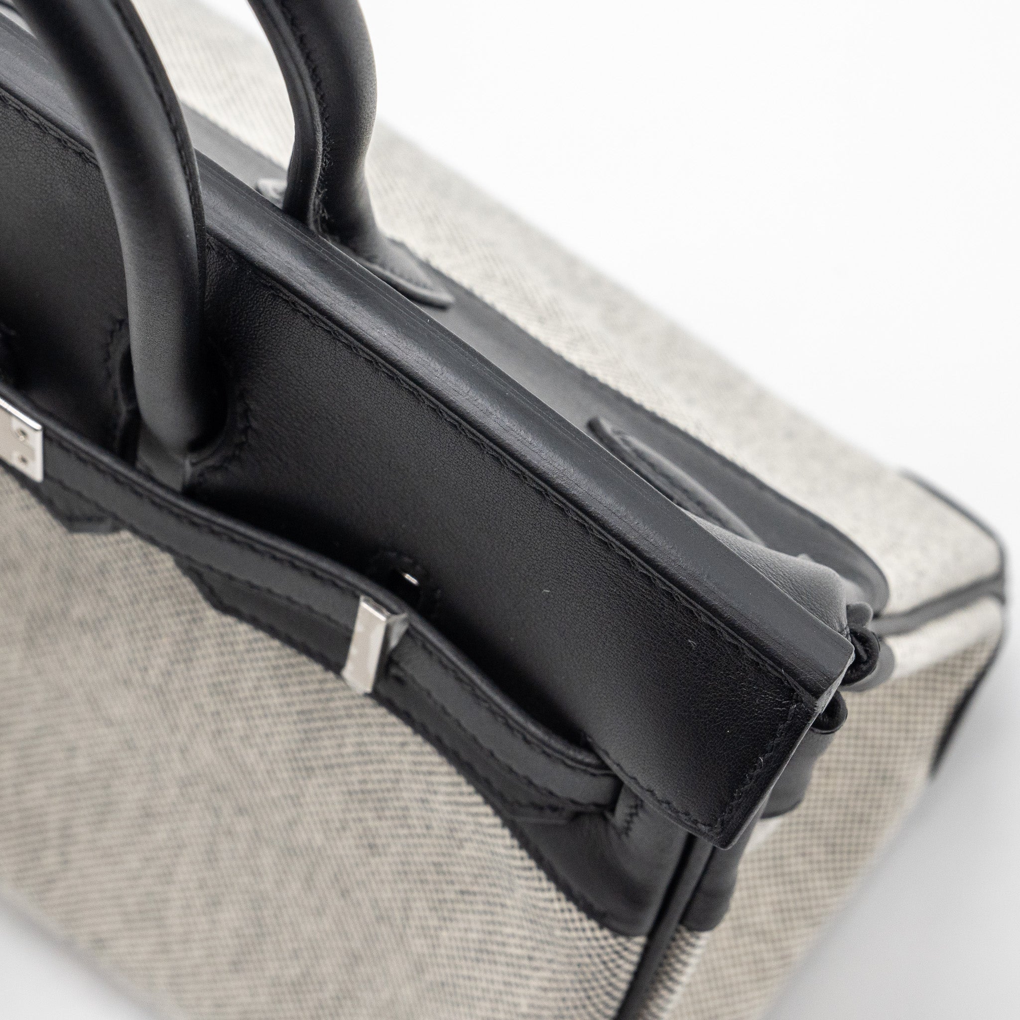 HERMES BIRKIN 25 TOILE SWIFT/CANVAS BLACK SHW