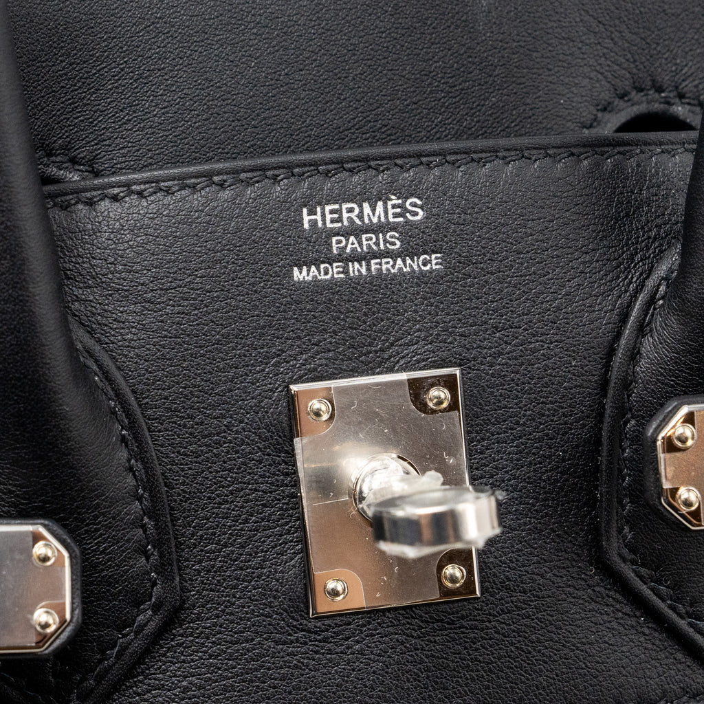 HERMES BIRKIN 25 TOILE SWIFT/CANVAS BLACK SHW