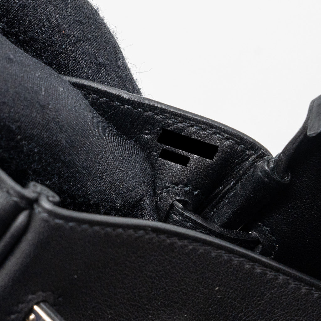 HERMES BIRKIN 25 TOILE SWIFT/CANVAS BLACK SHW
