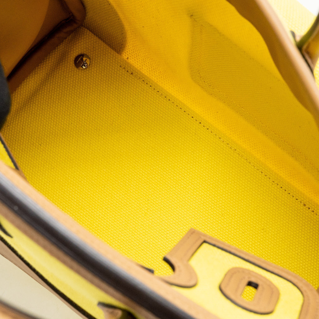HERMES BIRKIN 25 CARGO TOILE GOELAND / SWIFT JAUNE CITRON / CHAI SHW