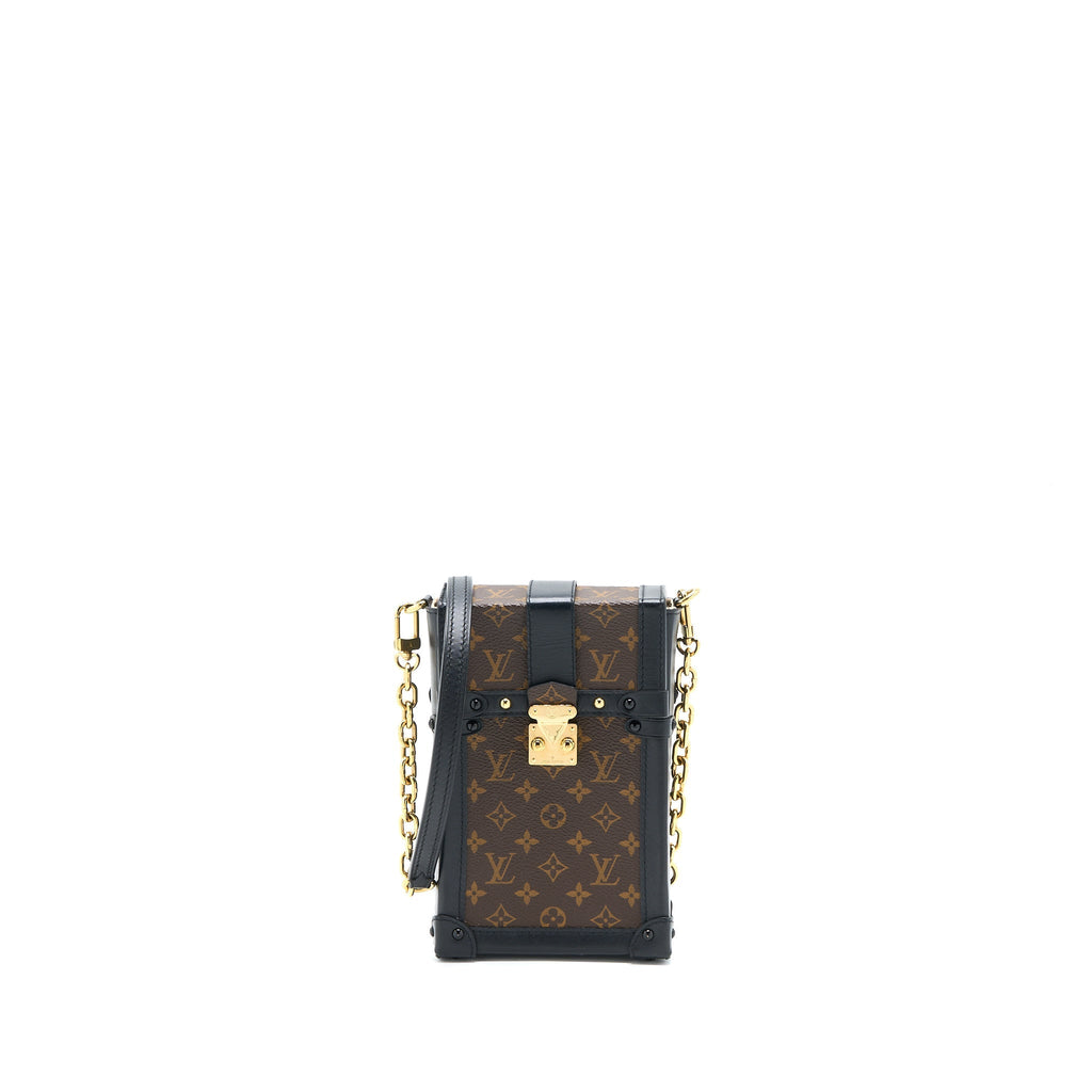 VERTICAL TRUNK POCHETTE WITH CHAIN MONOGRAM CANVAS GHW