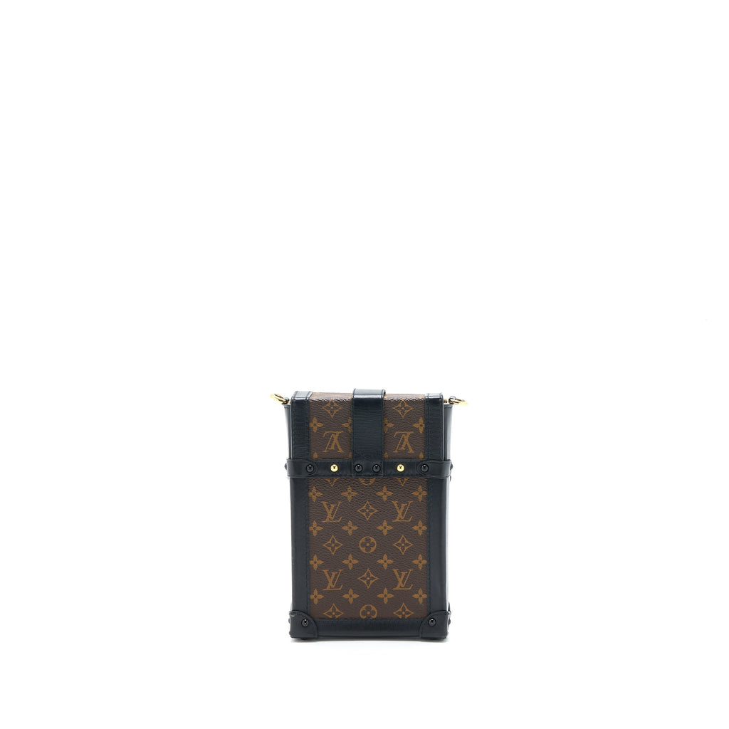 VERTICAL TRUNK POCHETTE WITH CHAIN MONOGRAM CANVAS GHW