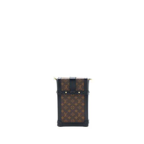 VERTICAL TRUNK POCHETTE WITH CHAIN MONOGRAM CANVAS GHW