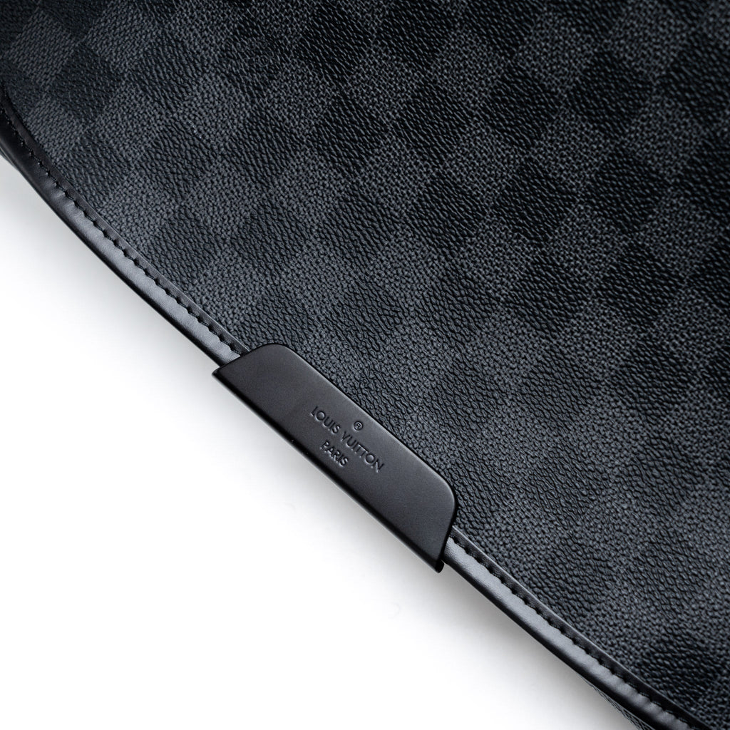 LARGE MESSENGER BAG DAMIER GRAPHITE CANVAS SHW