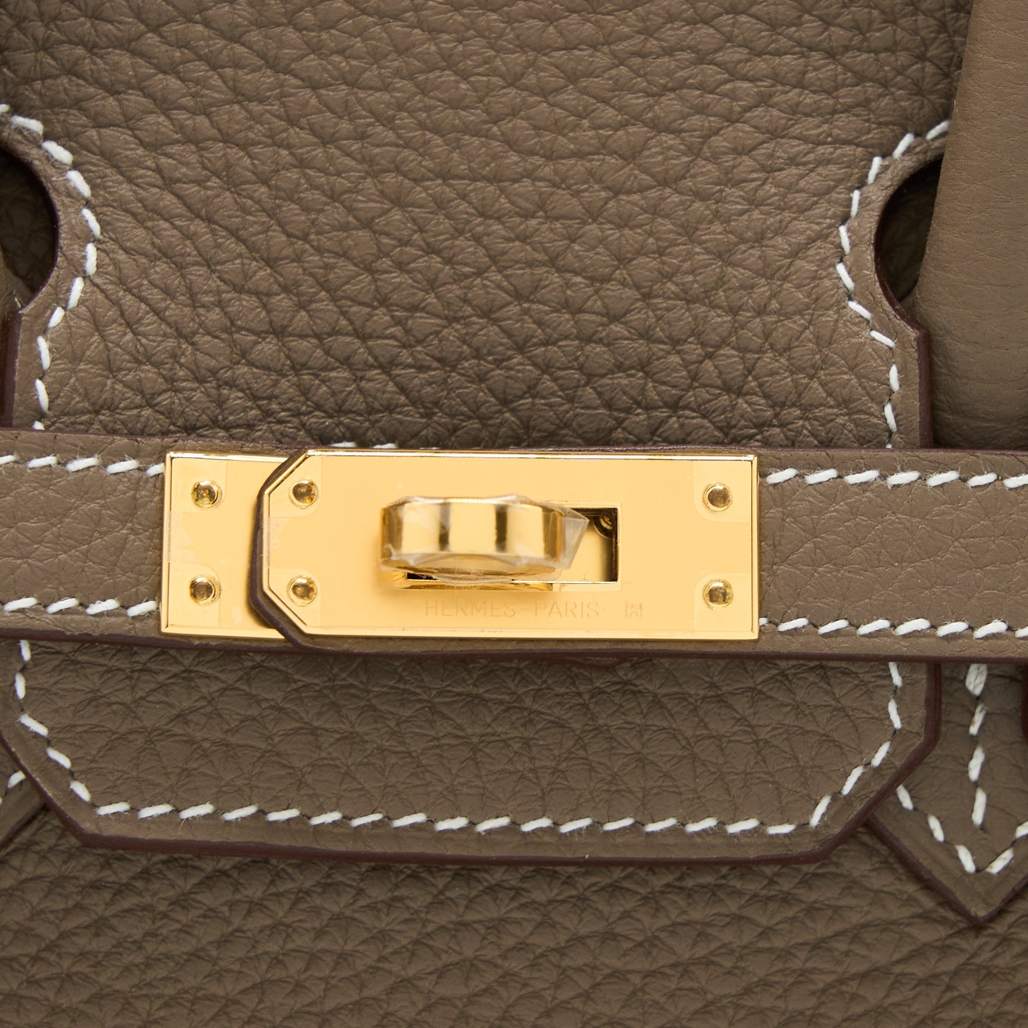 HERMES BIRKIN 25 TOGO ETOUPE GHW