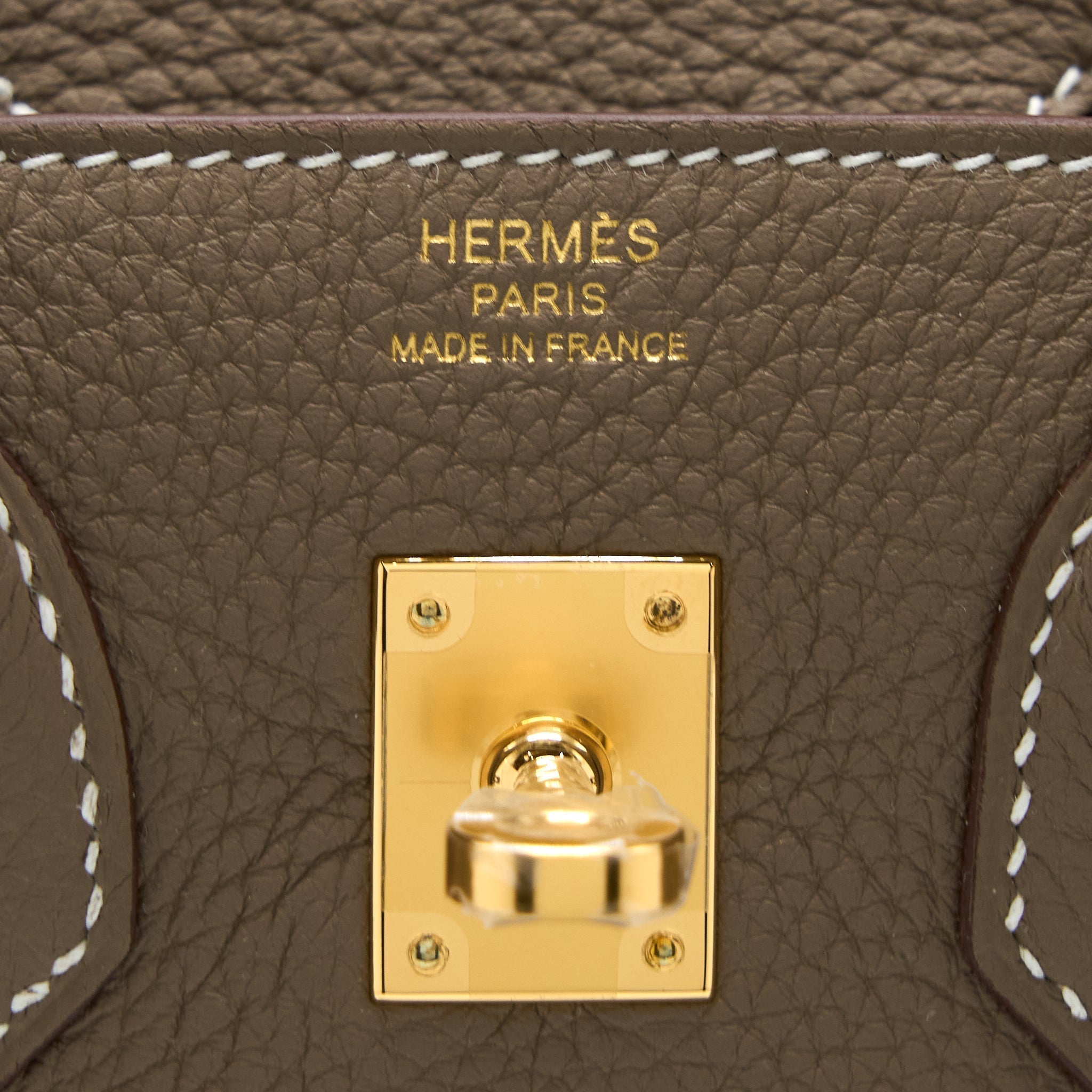 HERMES BIRKIN 25 TOGO ETOUPE GHW