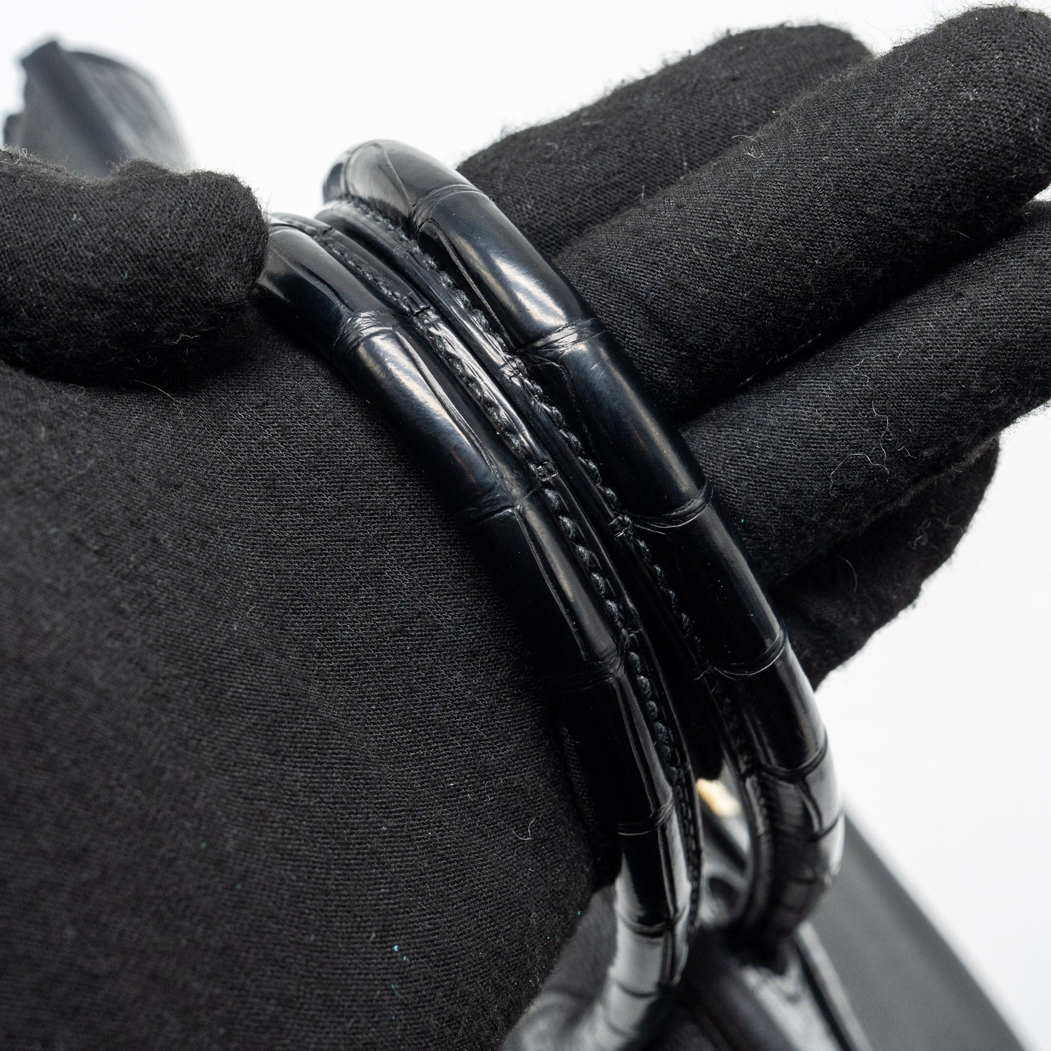HERMES BIRKIN 30 ALLIGATOR MAT TOUCH TOGO BLACK GHW