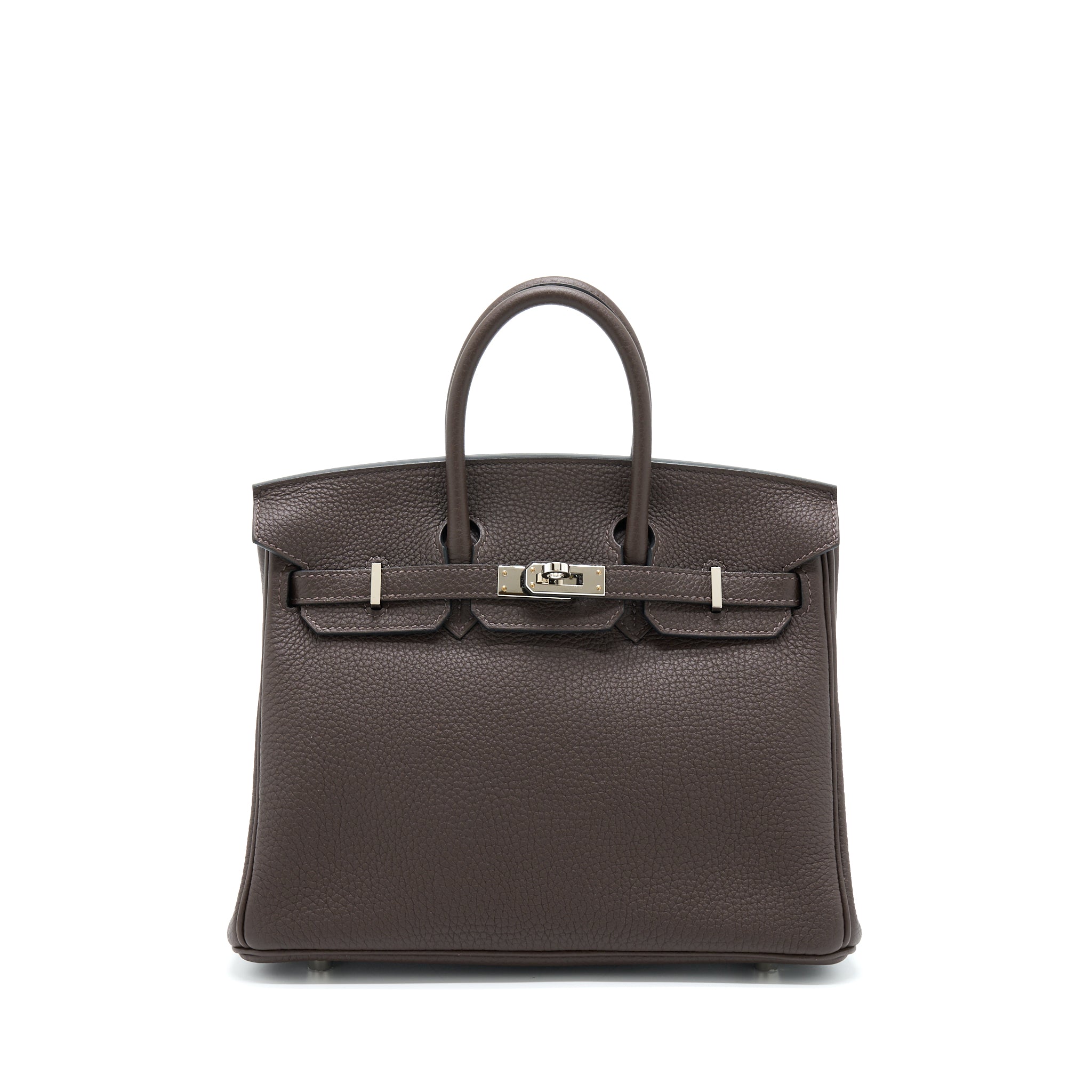 HERMES BIRKIN 25 TOGO EBENE /GOLD SHW