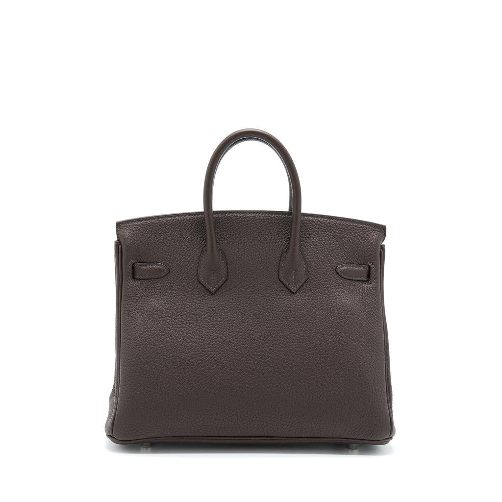 HERMES BIRKIN 25 TOGO EBENE /GOLD SHW