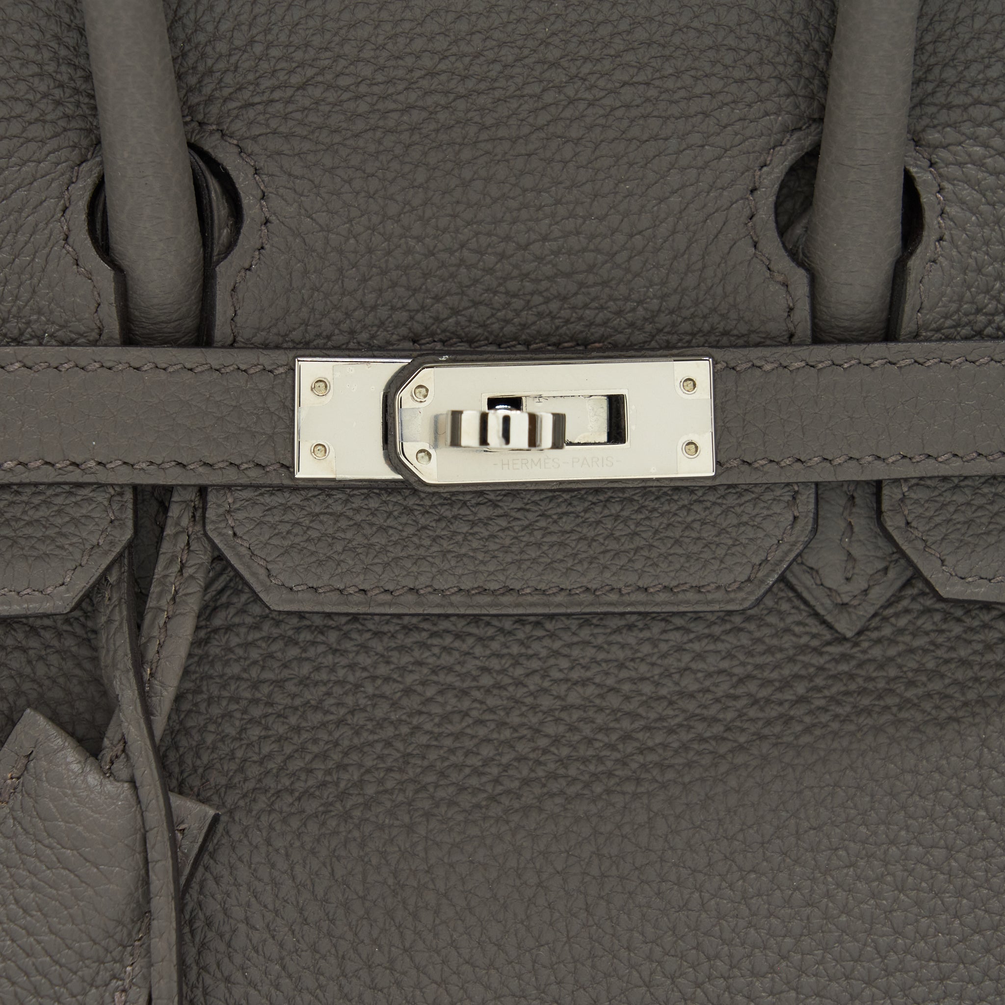 HERMES BIRKIN 25 TOGO 8F GRIS ETAIN SHW