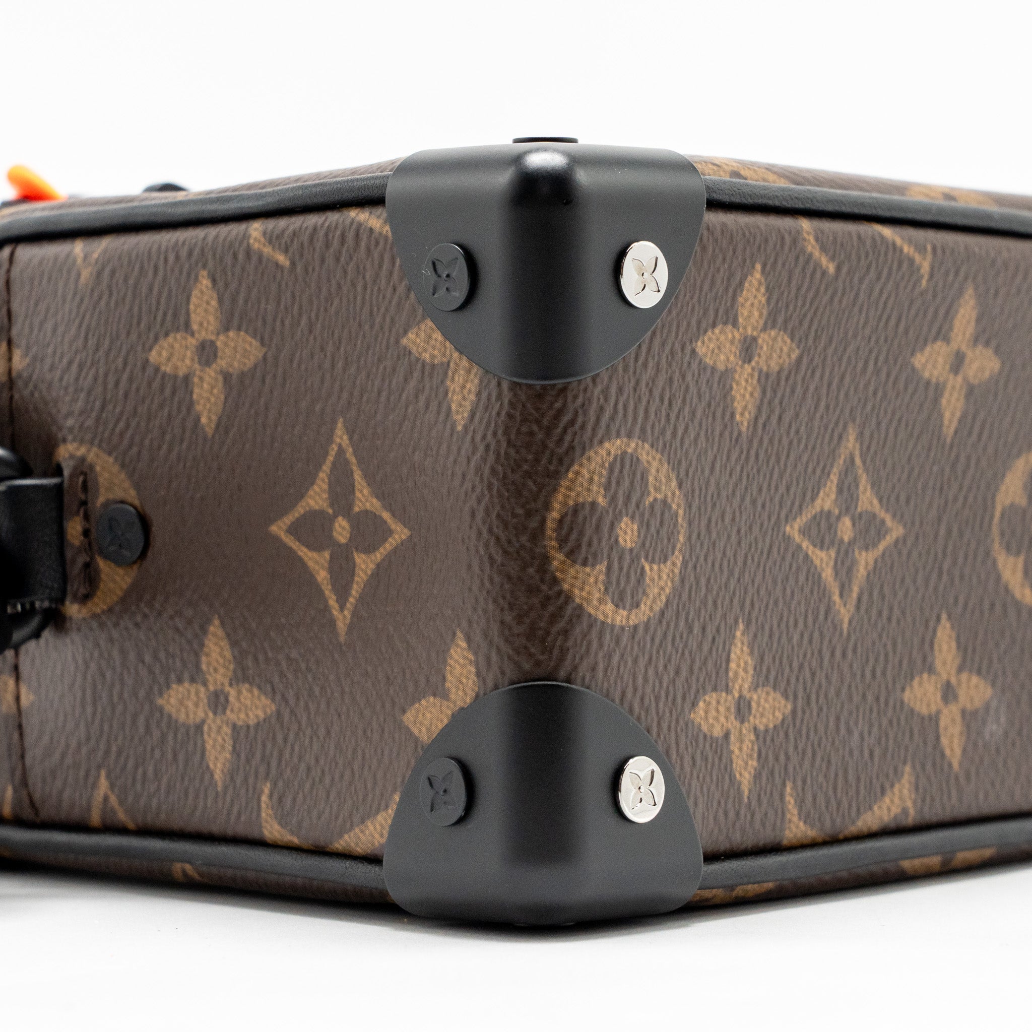 MINI SOFT TRUNK MONOGRAM CANVAS MARA-BLACK/ORANGE HARDWARE