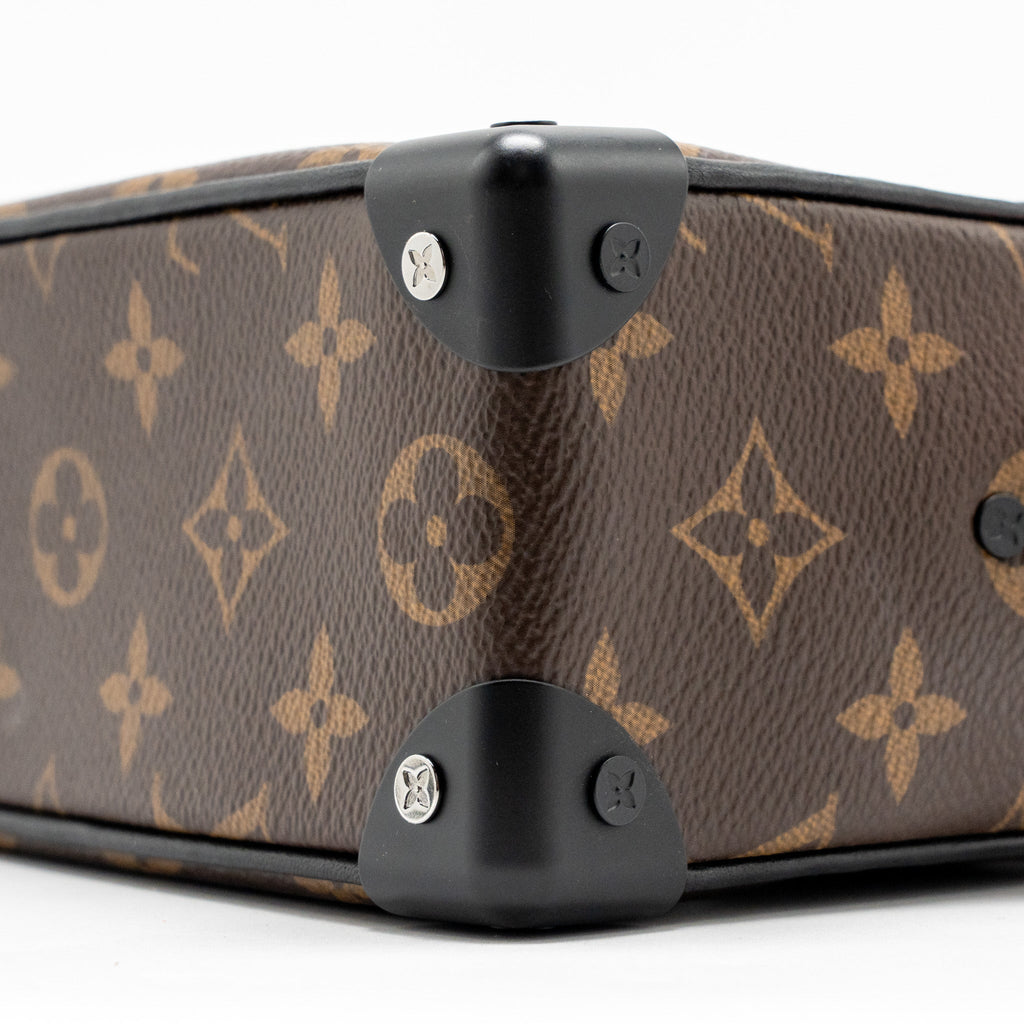 MINI SOFT TRUNK MONOGRAM CANVAS MARA-BLACK/ORANGE HARDWARE