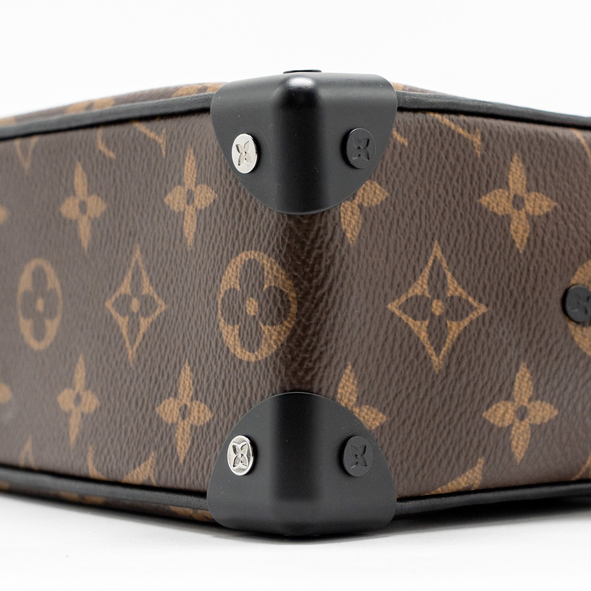 MINI SOFT TRUNK MONOGRAM CANVAS MARA-BLACK/ORANGE HARDWARE
