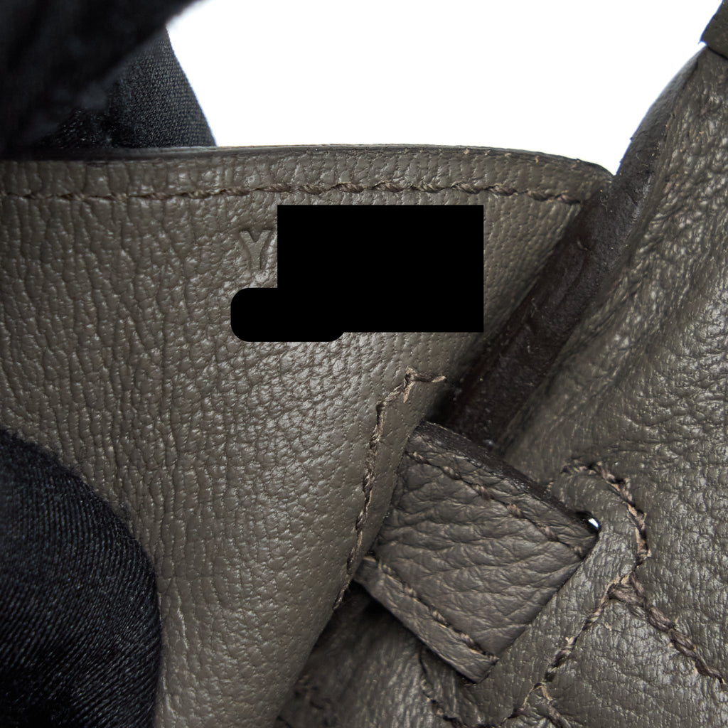 HERMES BIRKIN 25 TOGO 8F GRIS ETAIN SHW